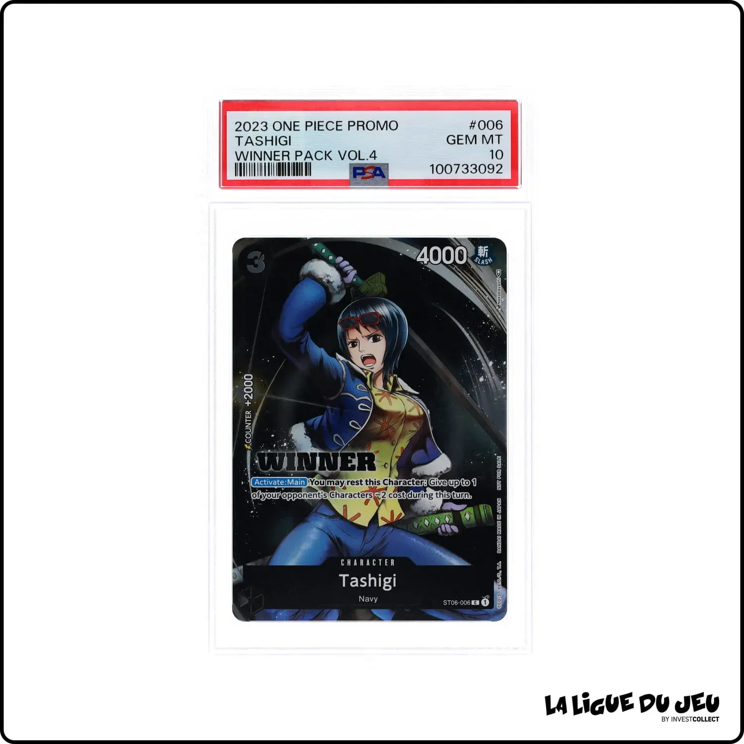 Promo - One Piece - Winner Pack Vol. 4 - Tashigi - ST06-006 - PSA 10 - Anglais Bandai - 1