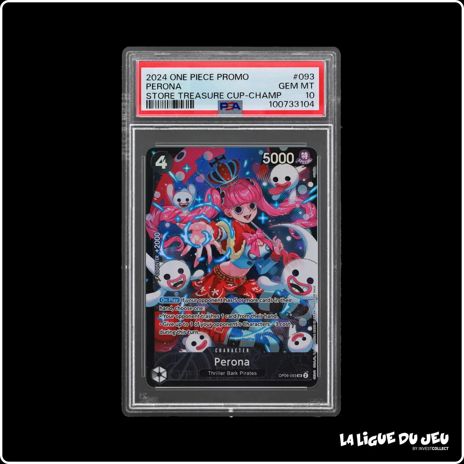 Promo - One Piece - Store Treasure Cup Winner - Perona - OP06-093 - PSA 10 - Anglais Bandai - 2