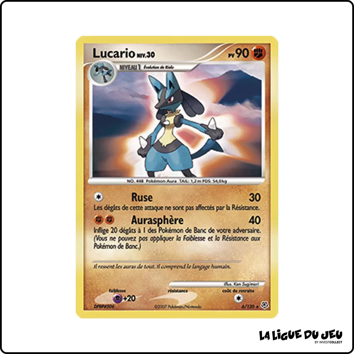 Holo - Pokemon - Diamant & Perle de Base - Lucario 6/130 Pokemon Company - 1