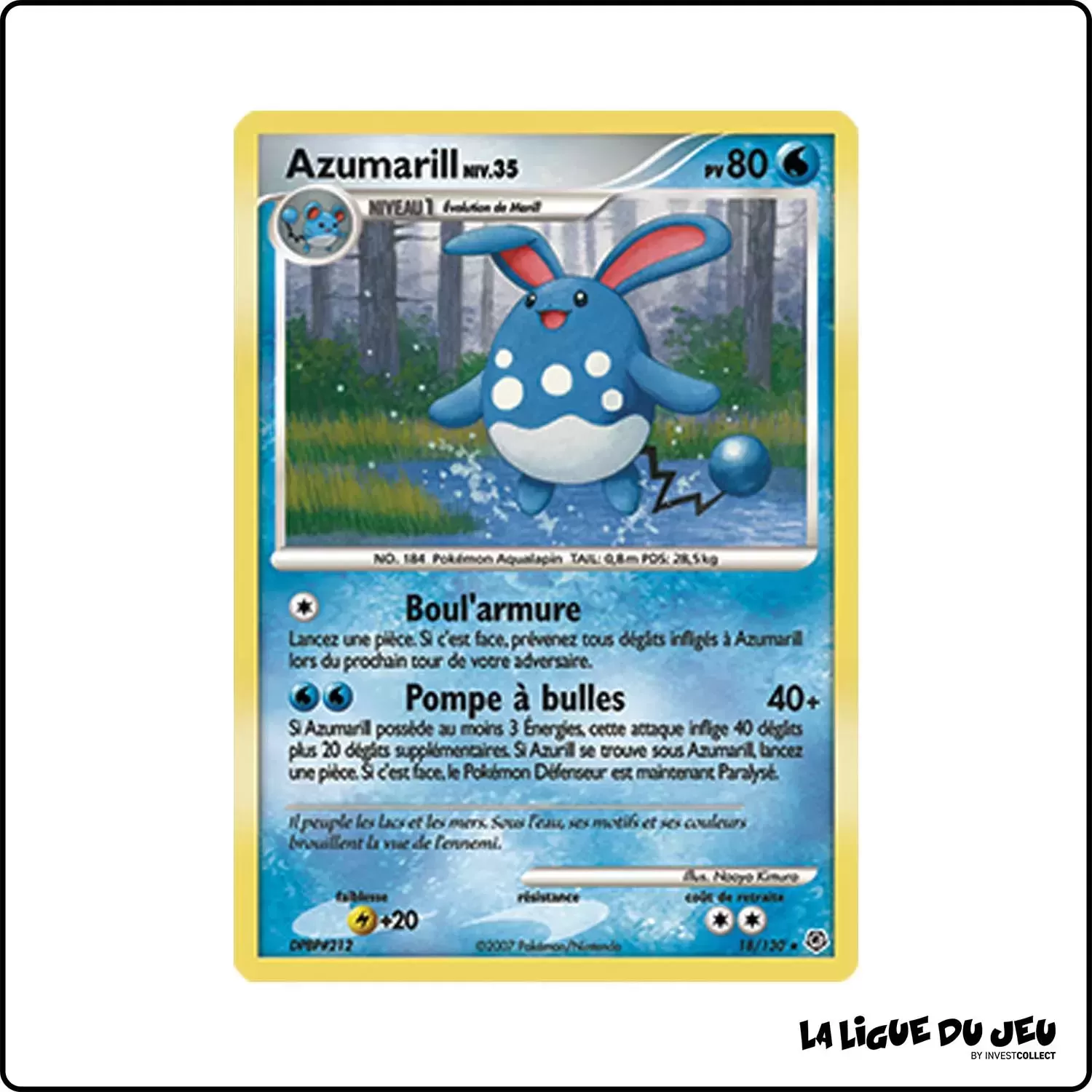 Rare - Pokemon - Diamant & Perle de Base - Azumarill 18/130 Pokemon Company - 1