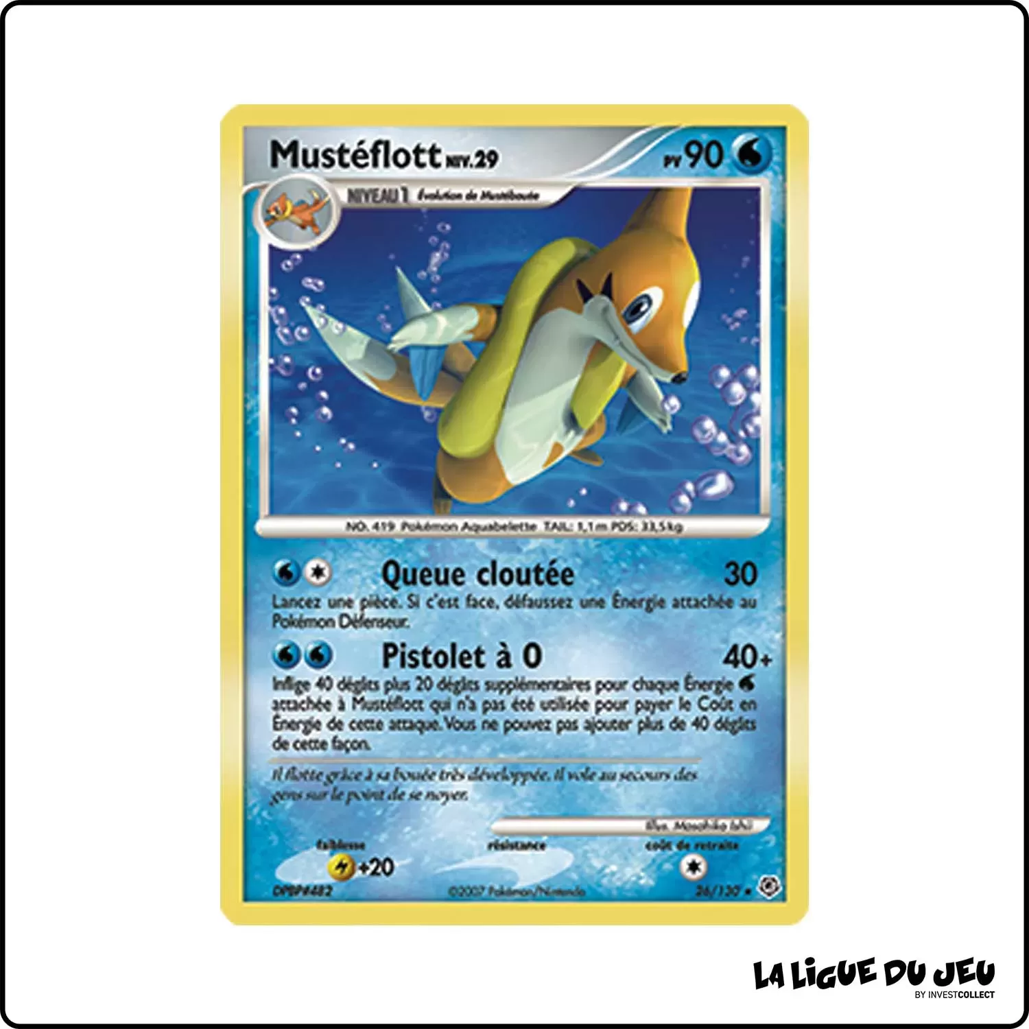 Rare - Pokemon - Diamant & Perle de Base - Mustéflott 26/130 Pokemon Company - 1