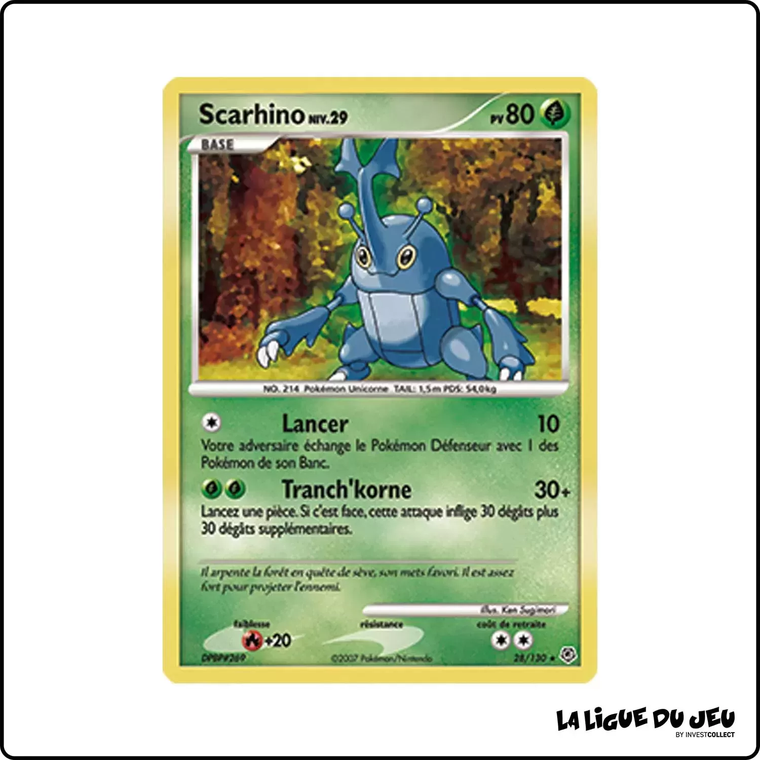 Rare - Pokemon - Diamant & Perle de Base - Scarhino 28/130 Pokemon Company - 1