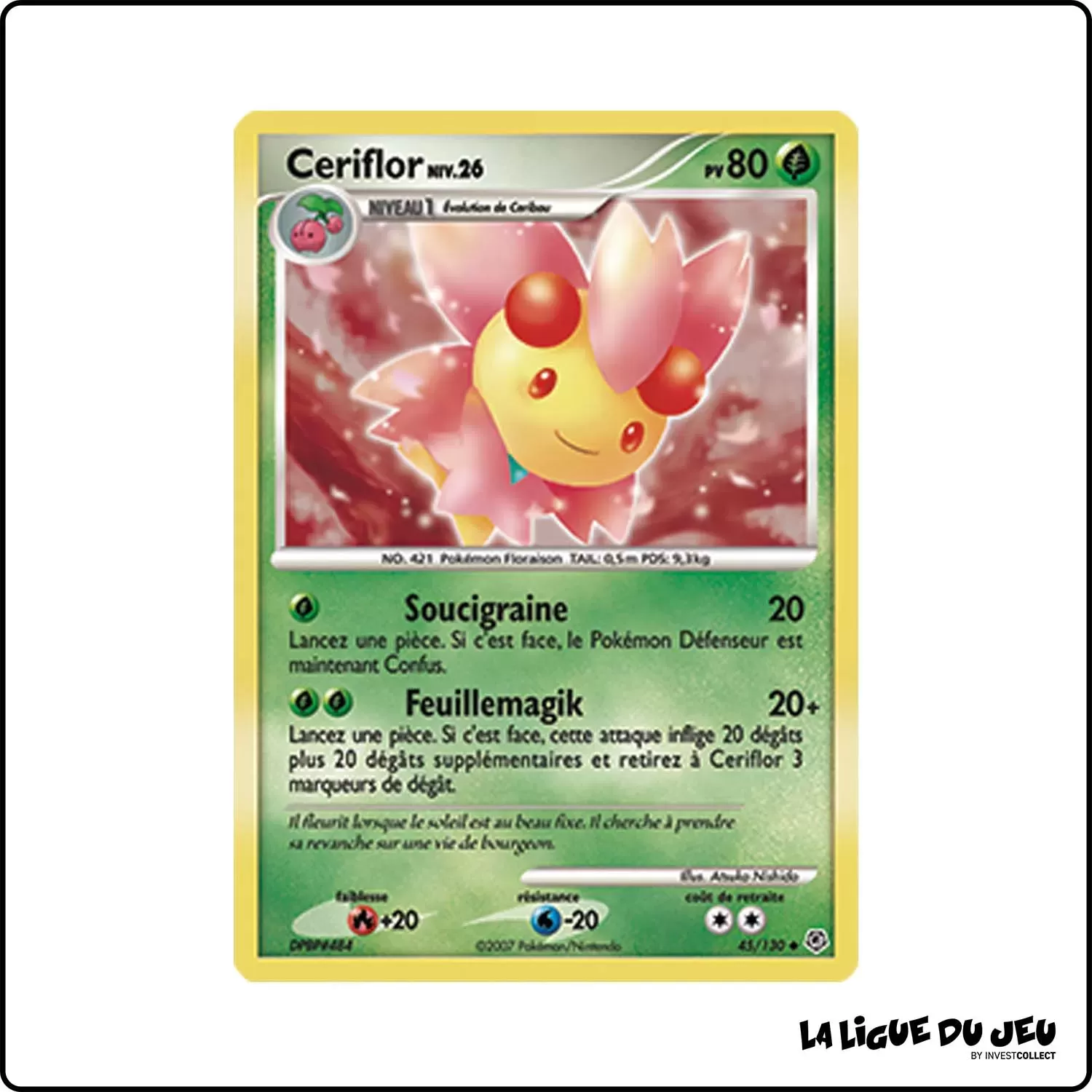 Peu commune - Pokemon - Diamant & Perle de Base - Ceriflor 45/130 Pokemon Company - 1