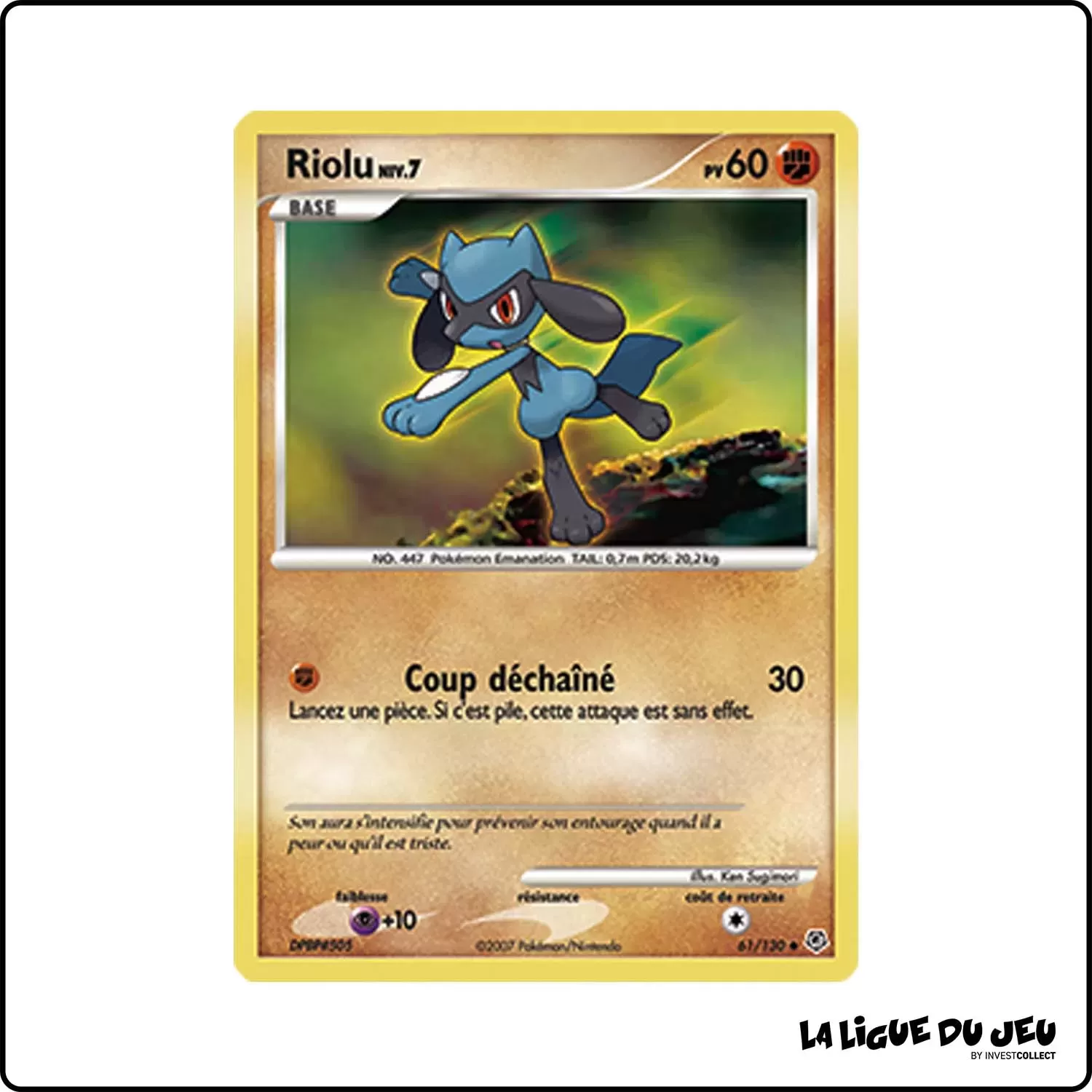 Peu commune - Pokemon - Diamant & Perle de Base - Riolu 61/130 Pokemon Company - 1