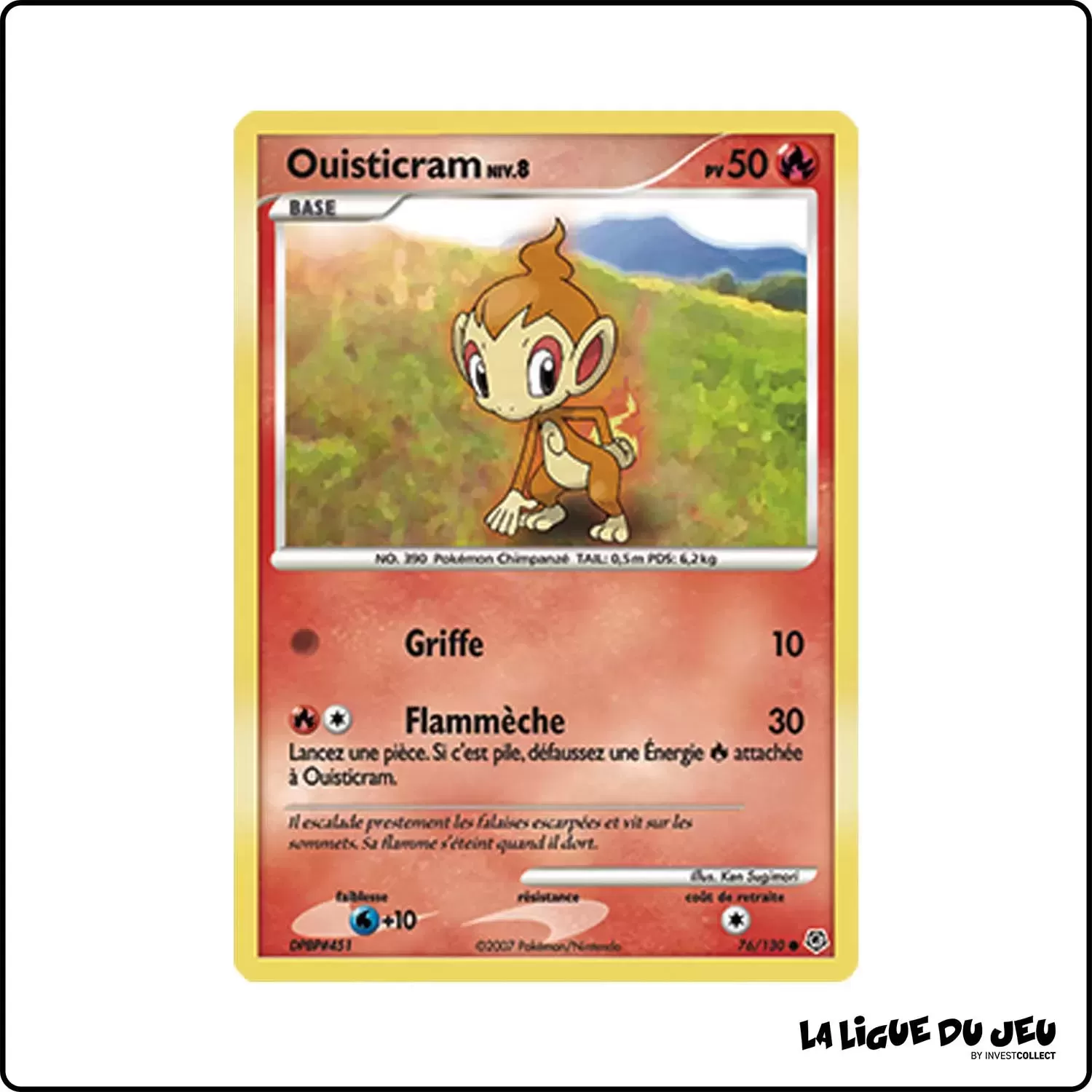 Commune - Pokemon - Diamant & Perle de Base - Ouisticram 76/130 Pokemon Company - 1