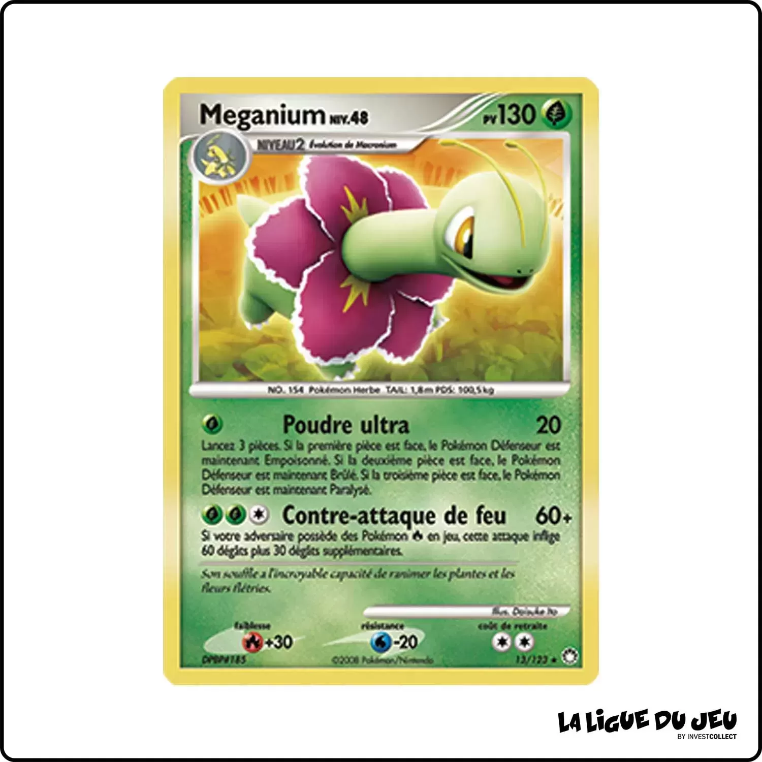 Holo - Pokemon - Trésors Mystérieux - Meganium 13/123 Pokemon Company - 1