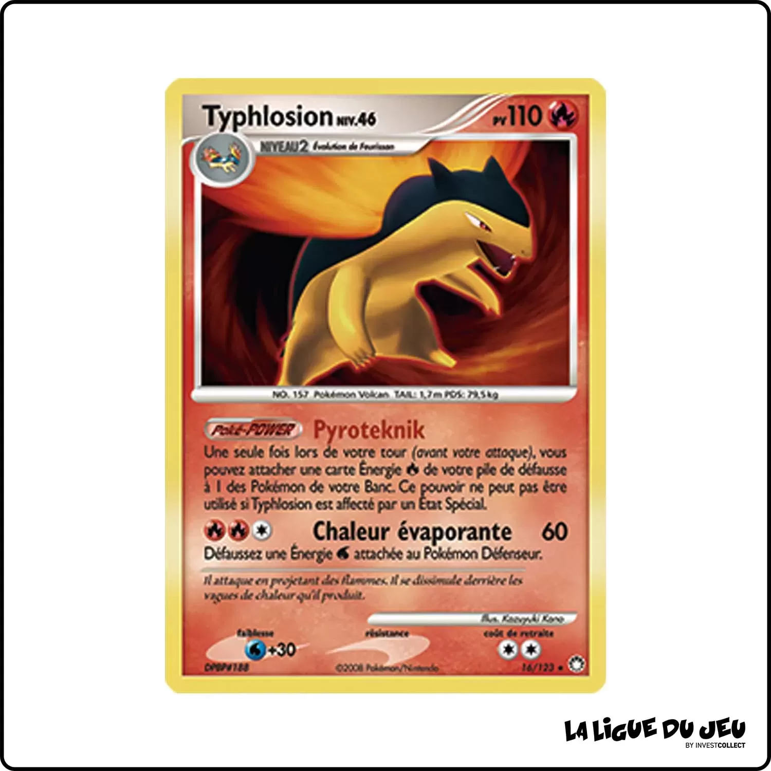 Holo - Pokemon - Trésors Mystérieux - Typhlosion 16/123 Pokemon Company - 1