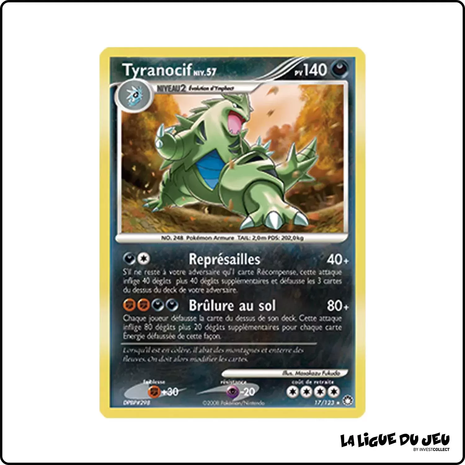 Holo - Pokemon - Trésors Mystérieux - Tyranocif 17/123 Pokemon Company - 1