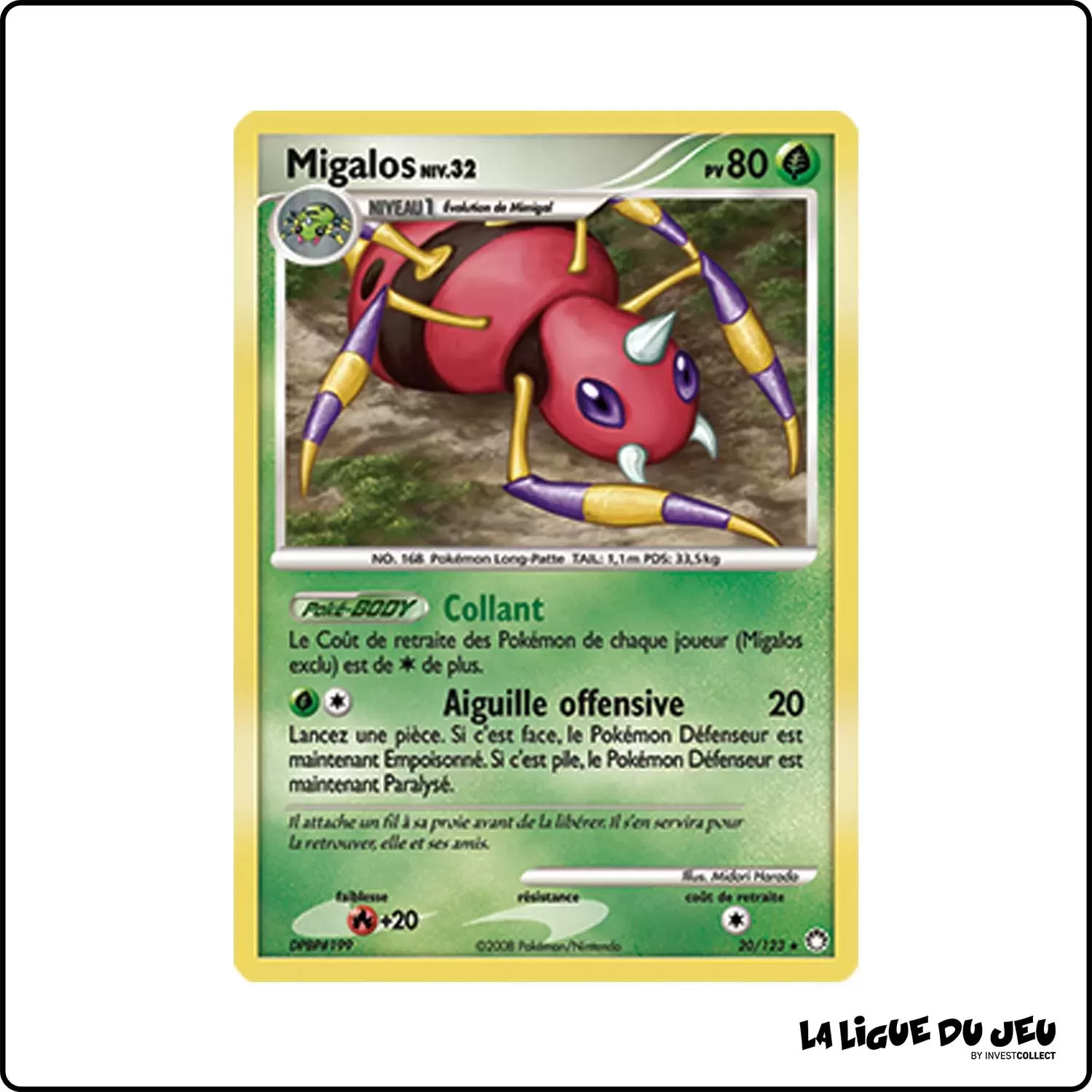 Rare - Pokemon - Trésors Mystérieux - Migalos 20/123 Pokemon Company - 1