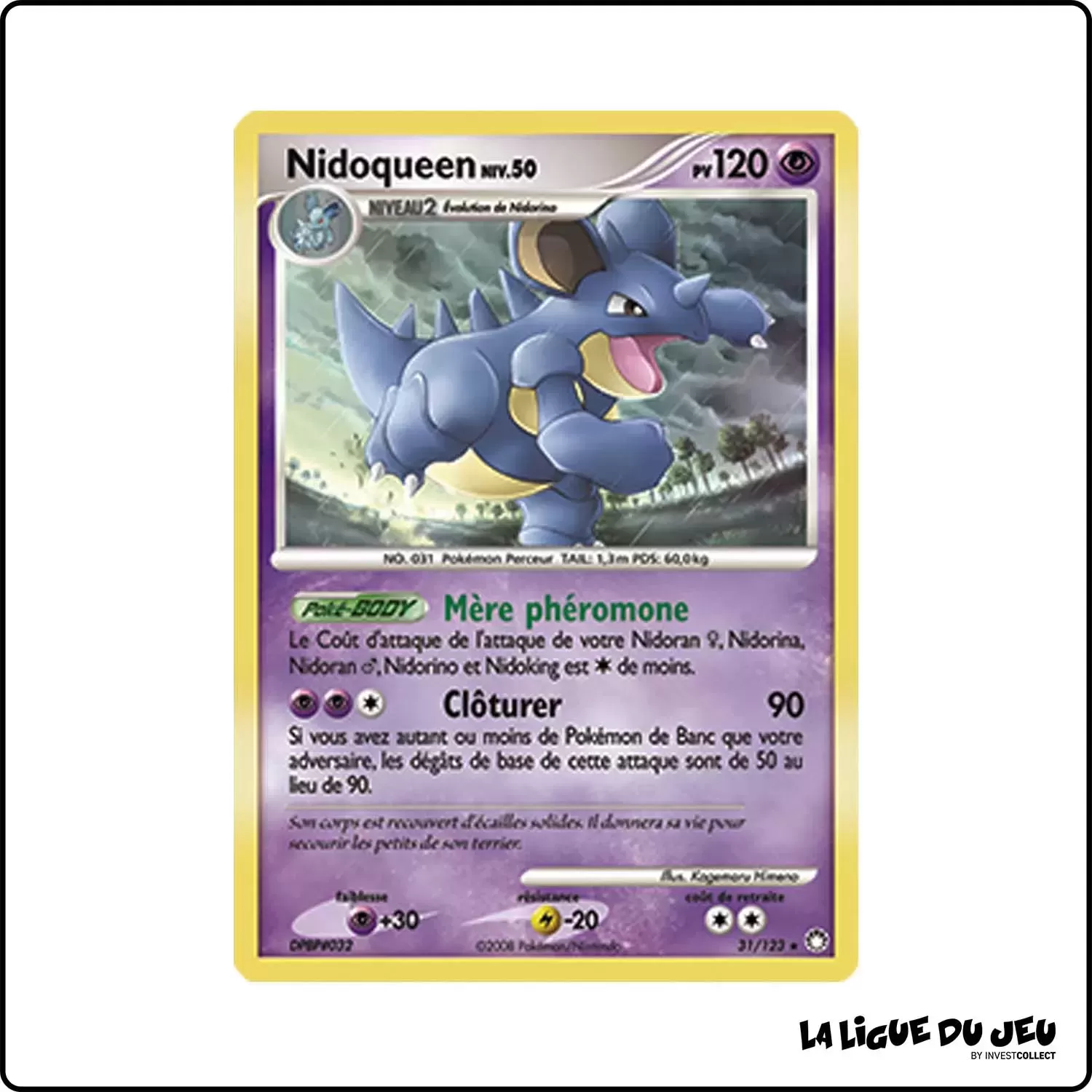 Rare - Pokemon - Trésors Mystérieux - Nidoqueen 31/123 Pokemon Company - 1