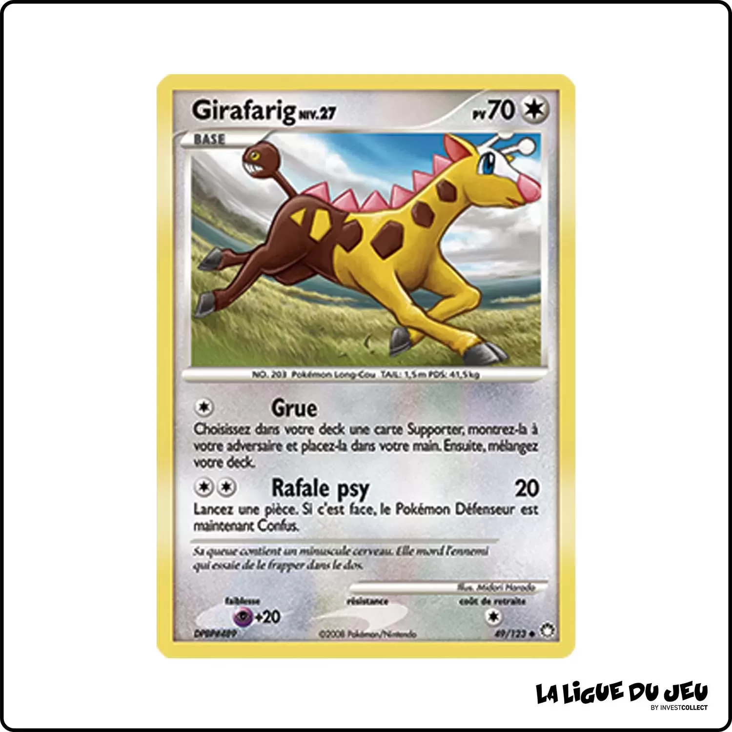 Peu commune - Pokemon - Trésors Mystérieux - Girafarig 49/123 Pokemon Company - 1