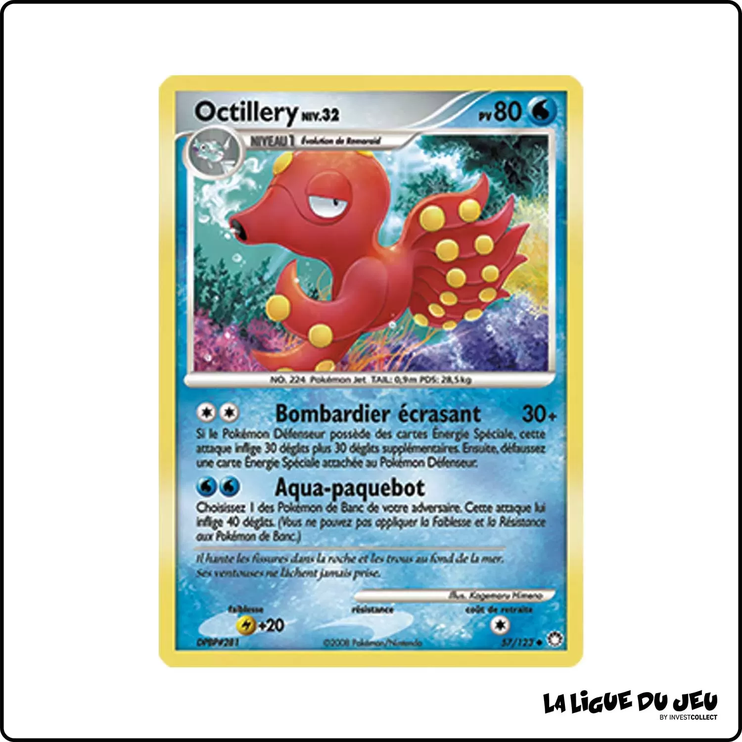 Peu commune - Pokemon - Trésors Mystérieux - Octillery 57/123 Pokemon Company - 1