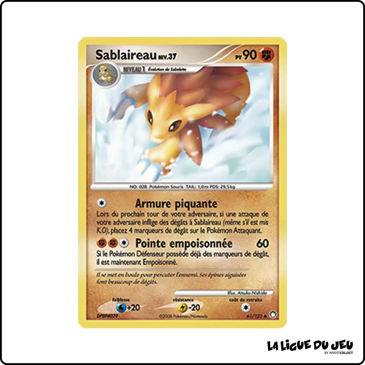 Peu commune - Pokemon - Trésors Mystérieux - Sablaireau 61/123 Pokemon Company - 1