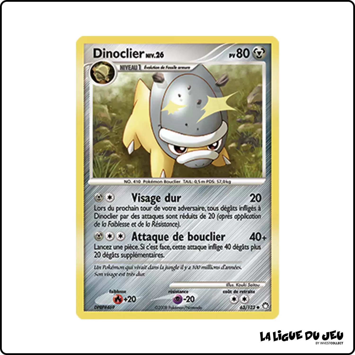 Peu commune - Pokemon - Trésors Mystérieux - Dinoclier 63/123 Pokemon Company - 1