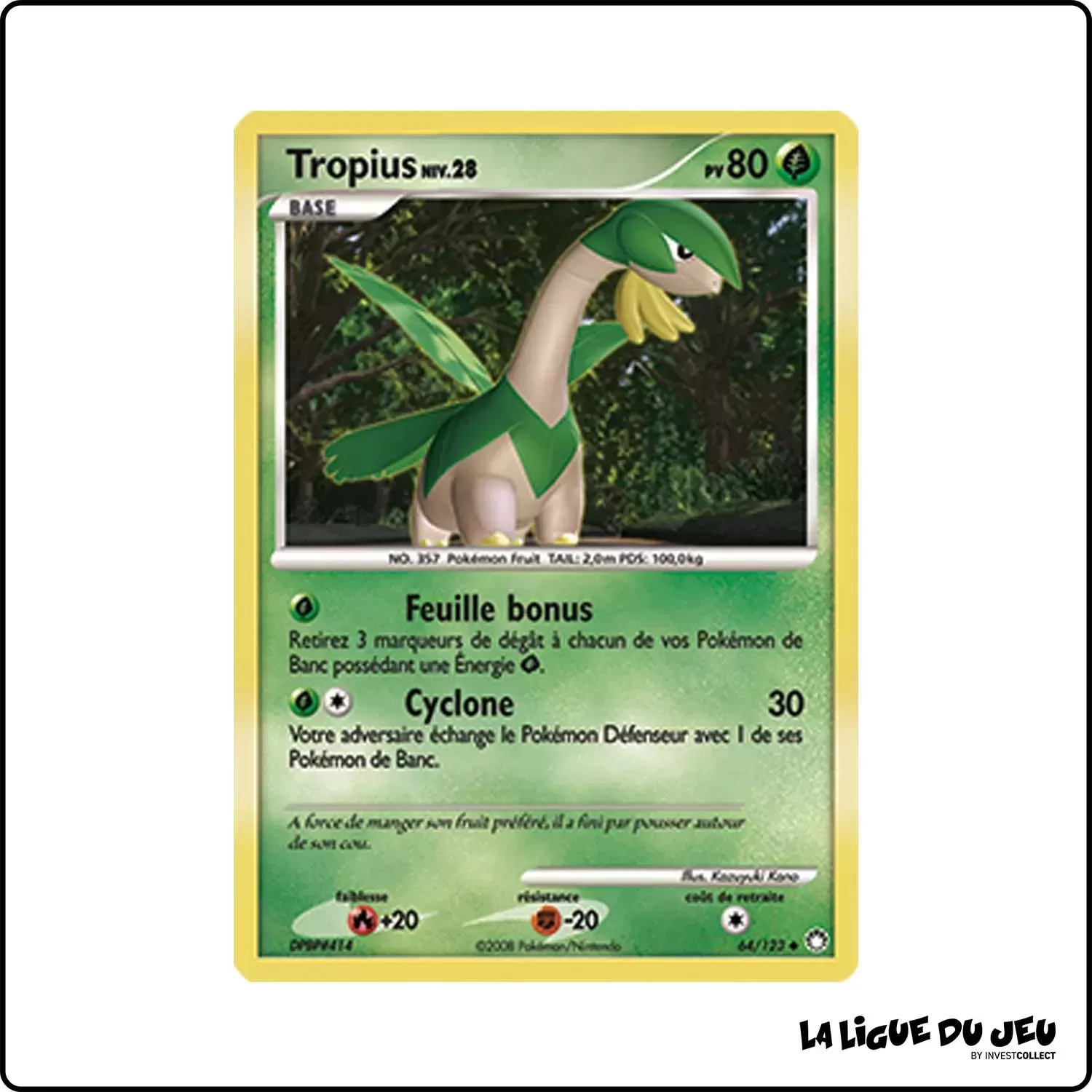 Peu commune - Pokemon - Trésors Mystérieux - Tropius 64/123 Pokemon Company - 1