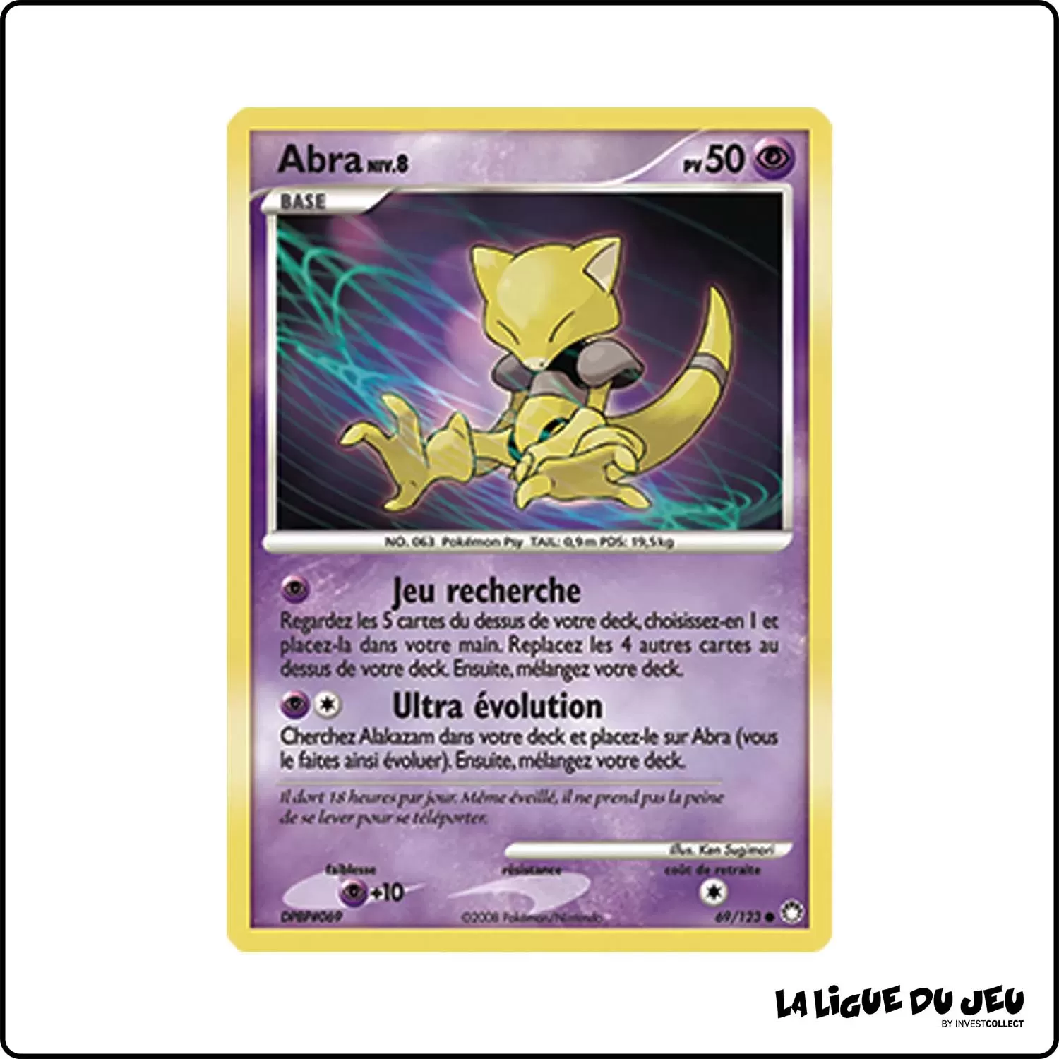 Commune - Pokemon - Trésors Mystérieux - Abra 69/123 Pokemon Company - 1