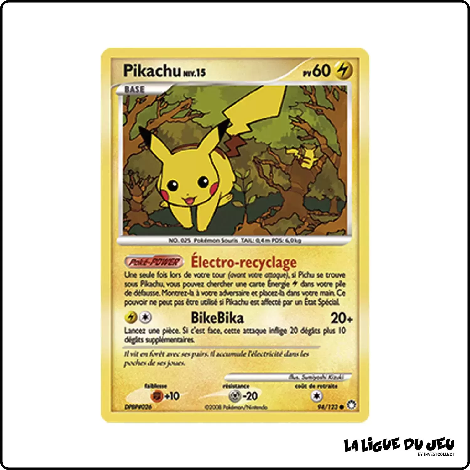 Commune - Pokemon - Trésors Mystérieux - Pikachu 94/123 Pokemon Company - 1