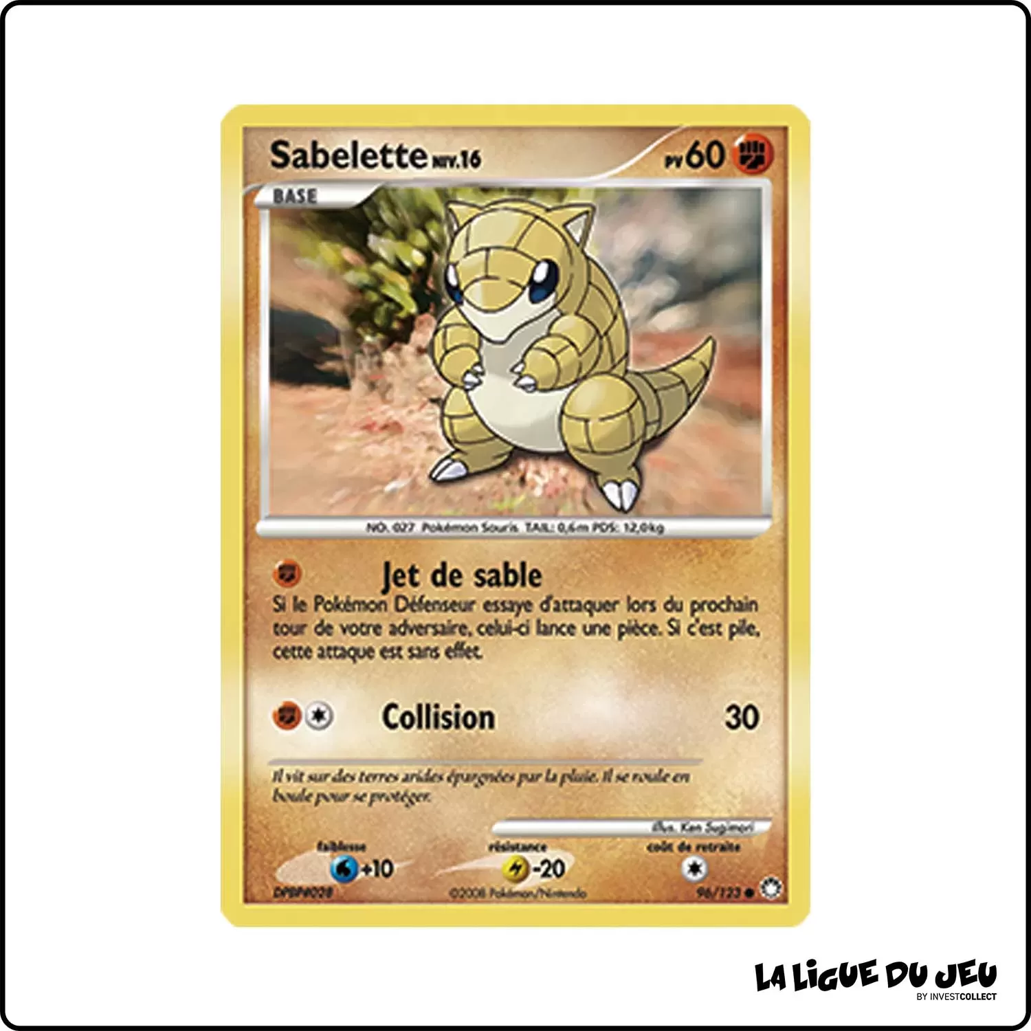 Commune - Pokemon - Trésors Mystérieux - Sabelette 96/123 Pokemon Company - 1