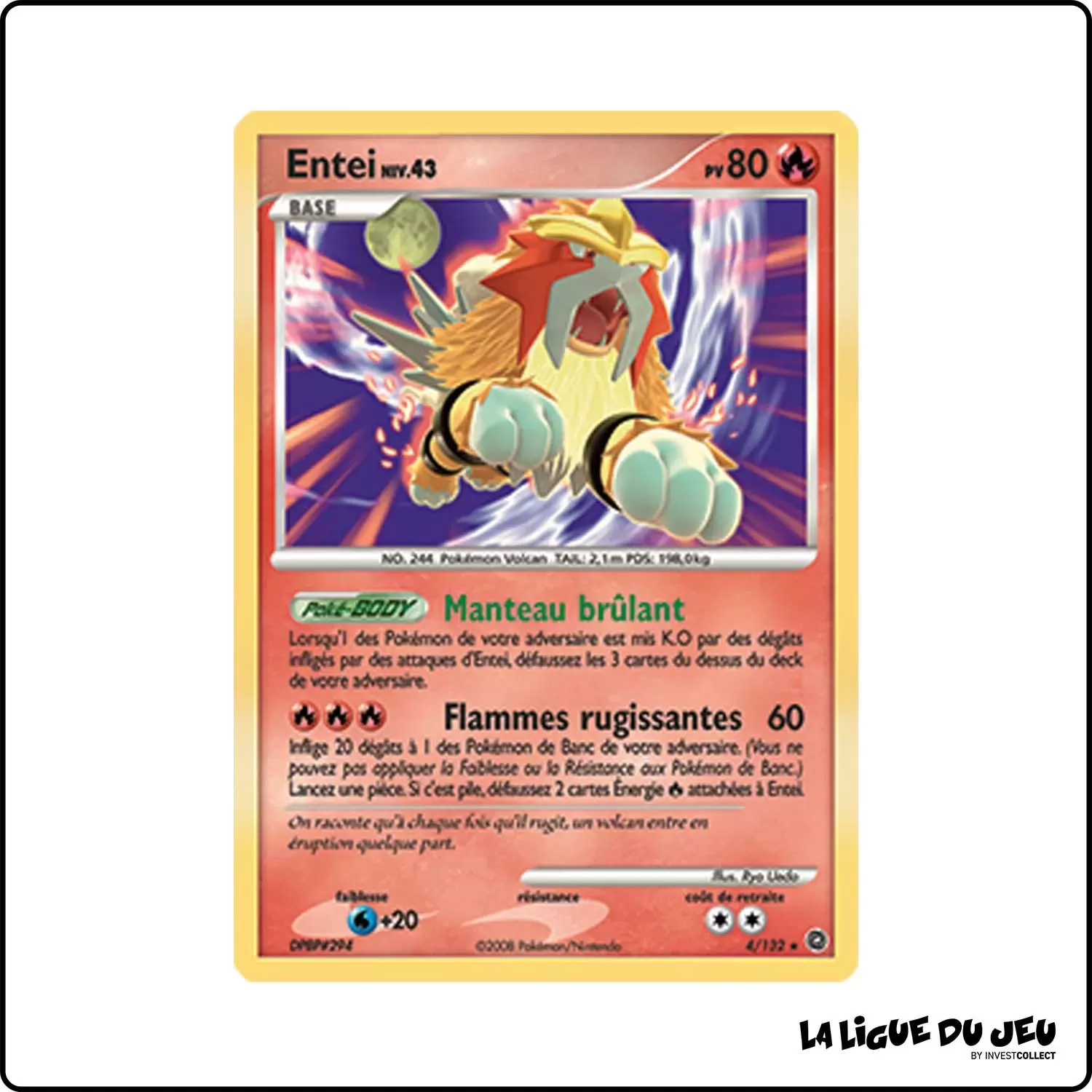 Holo - Pokemon - Merveilles Secrètes - Entei 4/132 Pokemon Company - 1