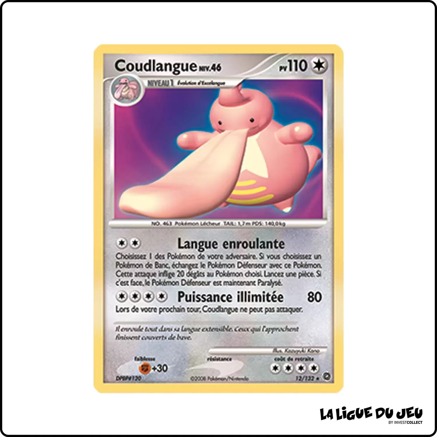 Holo - Pokemon - Merveilles Secrètes - Coudlangue 12/132 Pokemon Company - 1