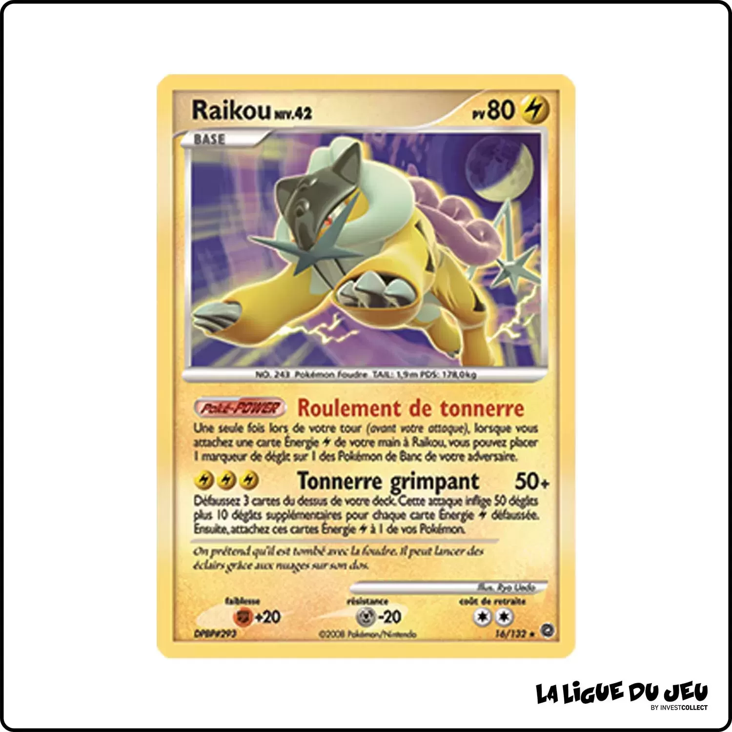 Holo - Pokemon - Merveilles Secrètes - Raikou 16/132 Pokemon Company - 1