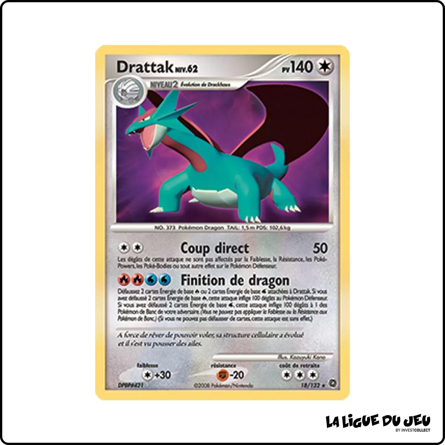 Holo - Pokemon - Merveilles Secrètes - Drattak 18/132 Pokemon Company - 1