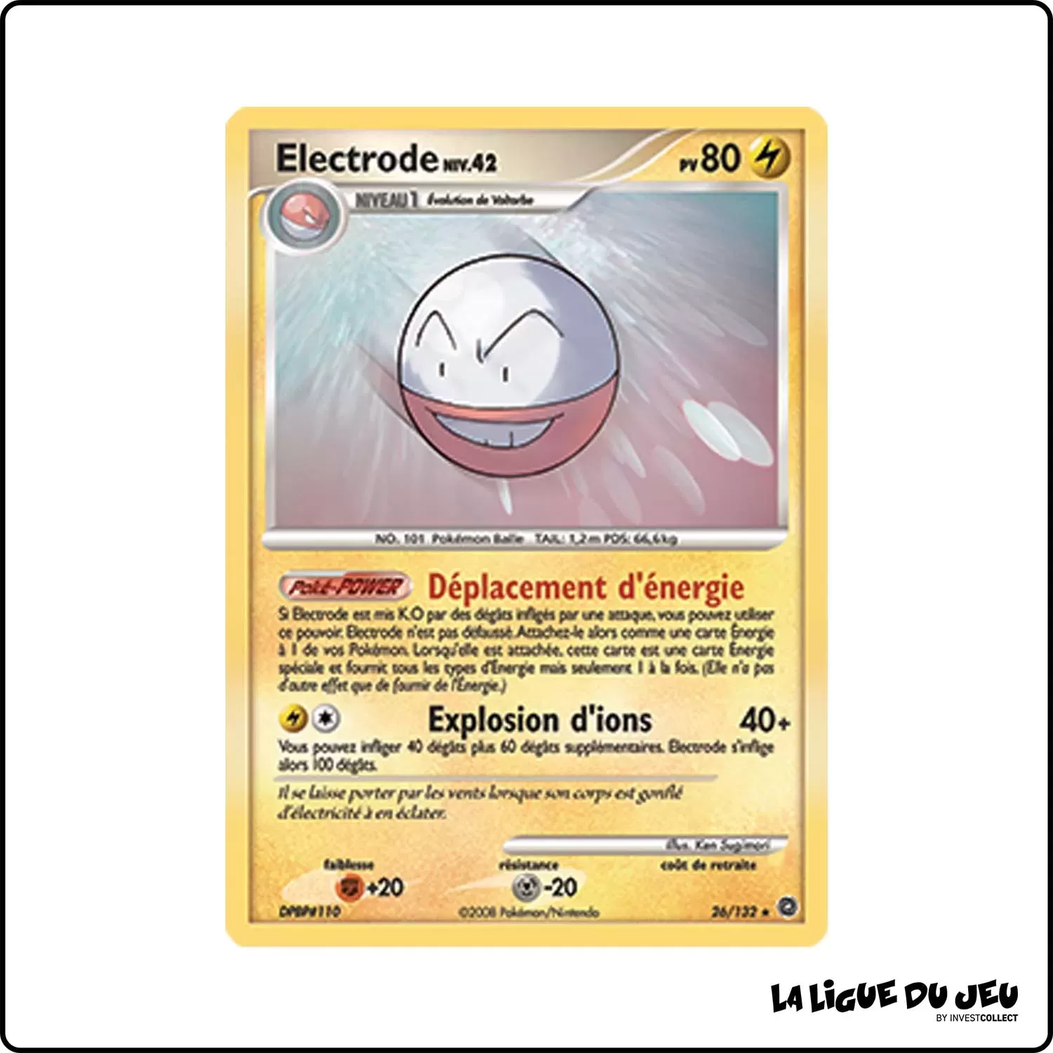 Rare - Pokemon - Merveilles Secrètes - Electrode 26/132 Pokemon Company - 1