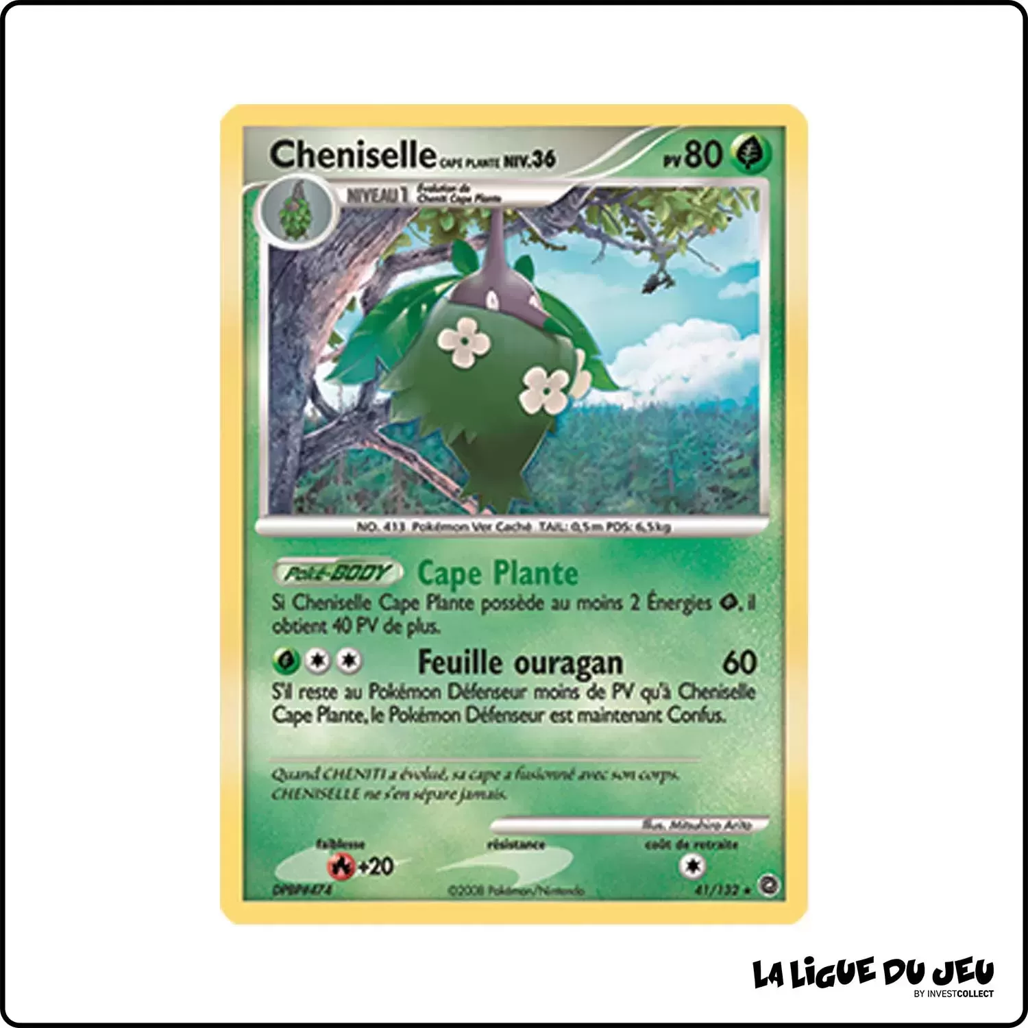 Rare - Pokemon - Merveilles Secrètes - Cheniselle Cape Plante 41/132 Pokemon Company - 1