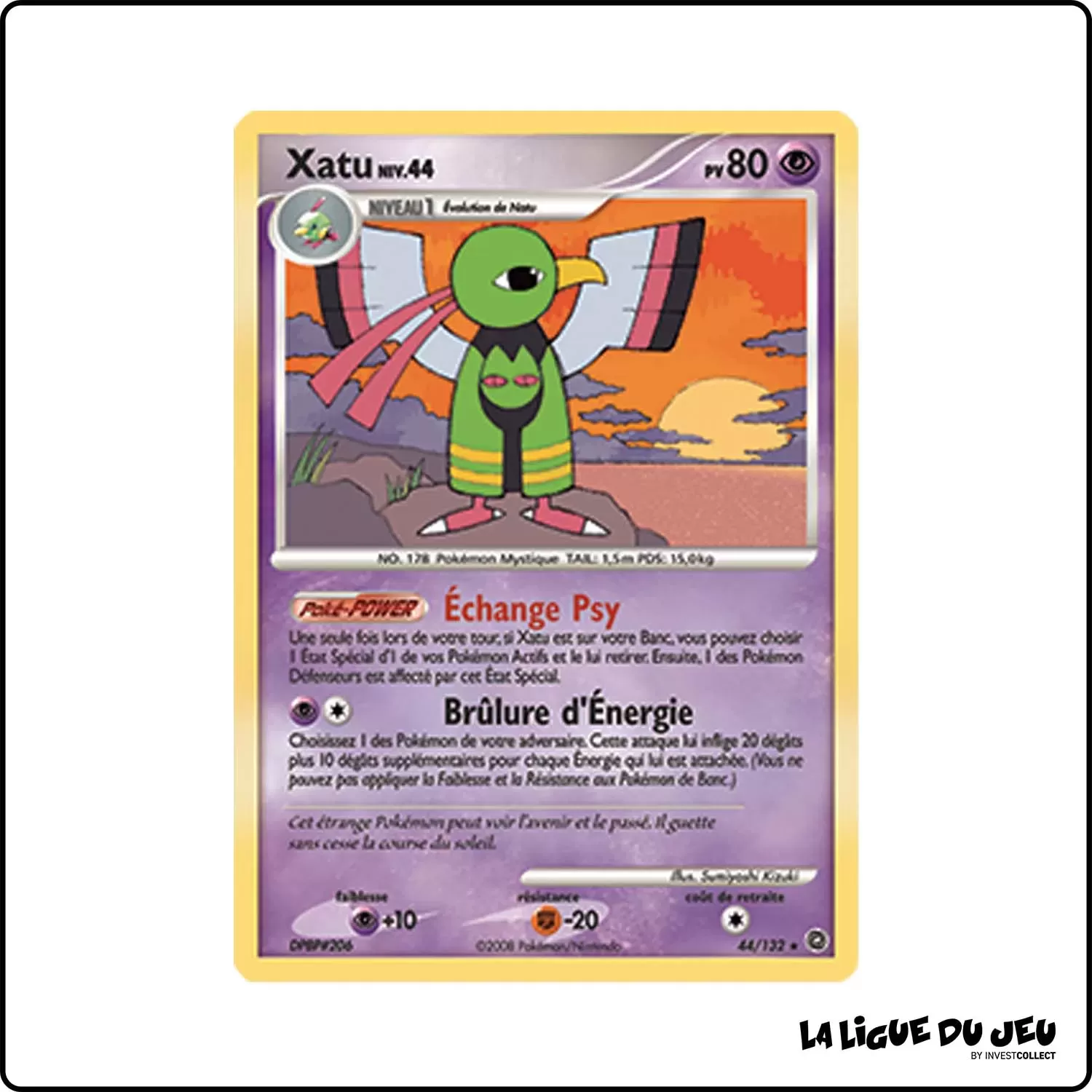 Rare - Pokemon - Merveilles Secrètes - Xatu 44/132 Pokemon Company - 1