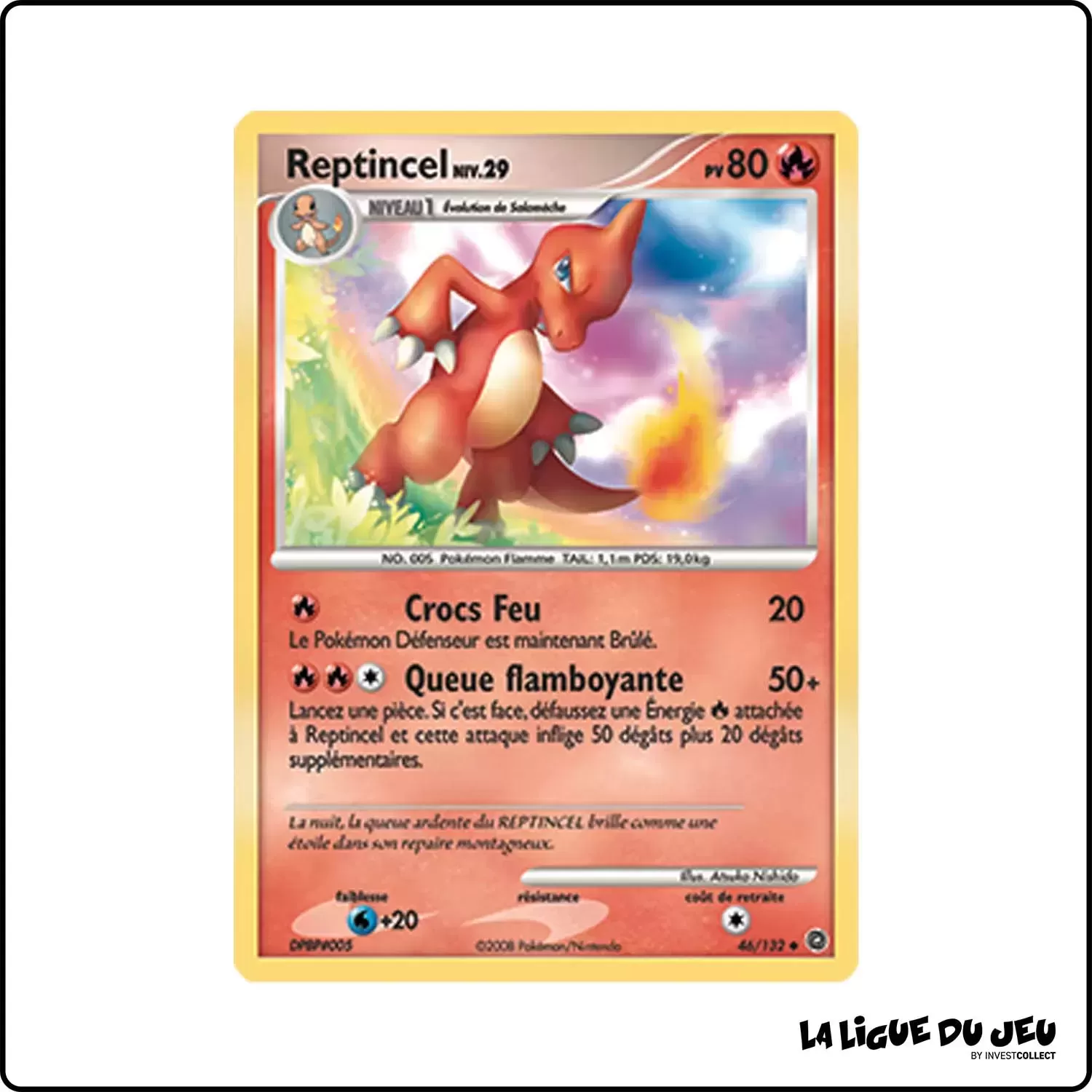 Peu commune - Pokemon - Merveilles Secrètes - Reptincel 46/132 Pokemon Company - 1