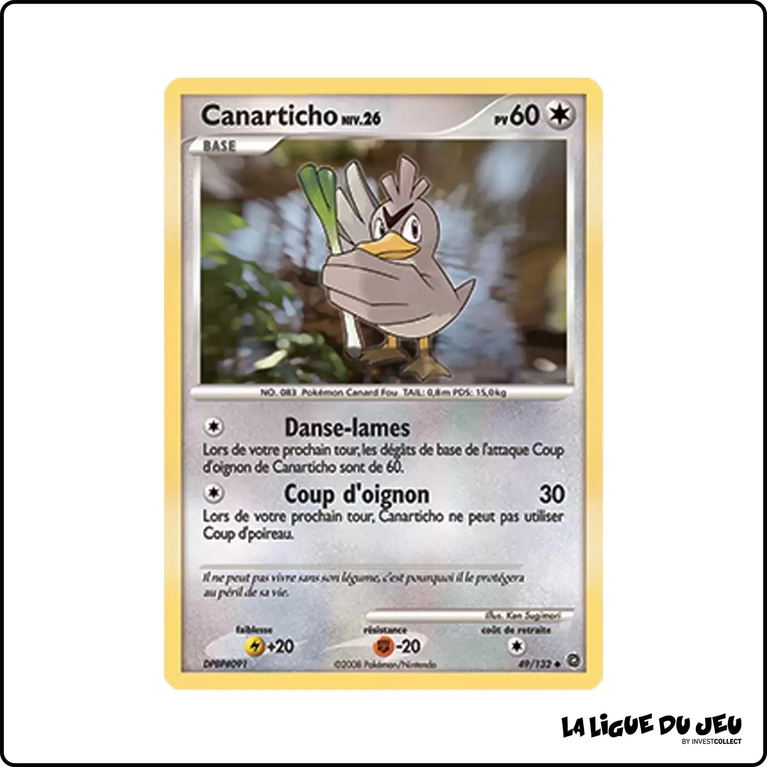 Peu commune - Pokemon - Merveilles Secrètes - Canarticho 49/132 Pokemon Company - 1