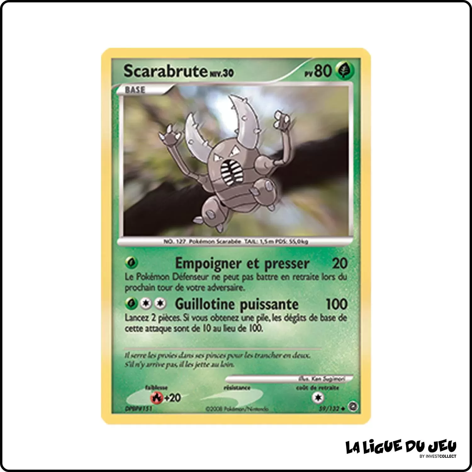 Peu commune - Pokemon - Merveilles Secrètes - Scarabrute 59/132 Pokemon Company - 1