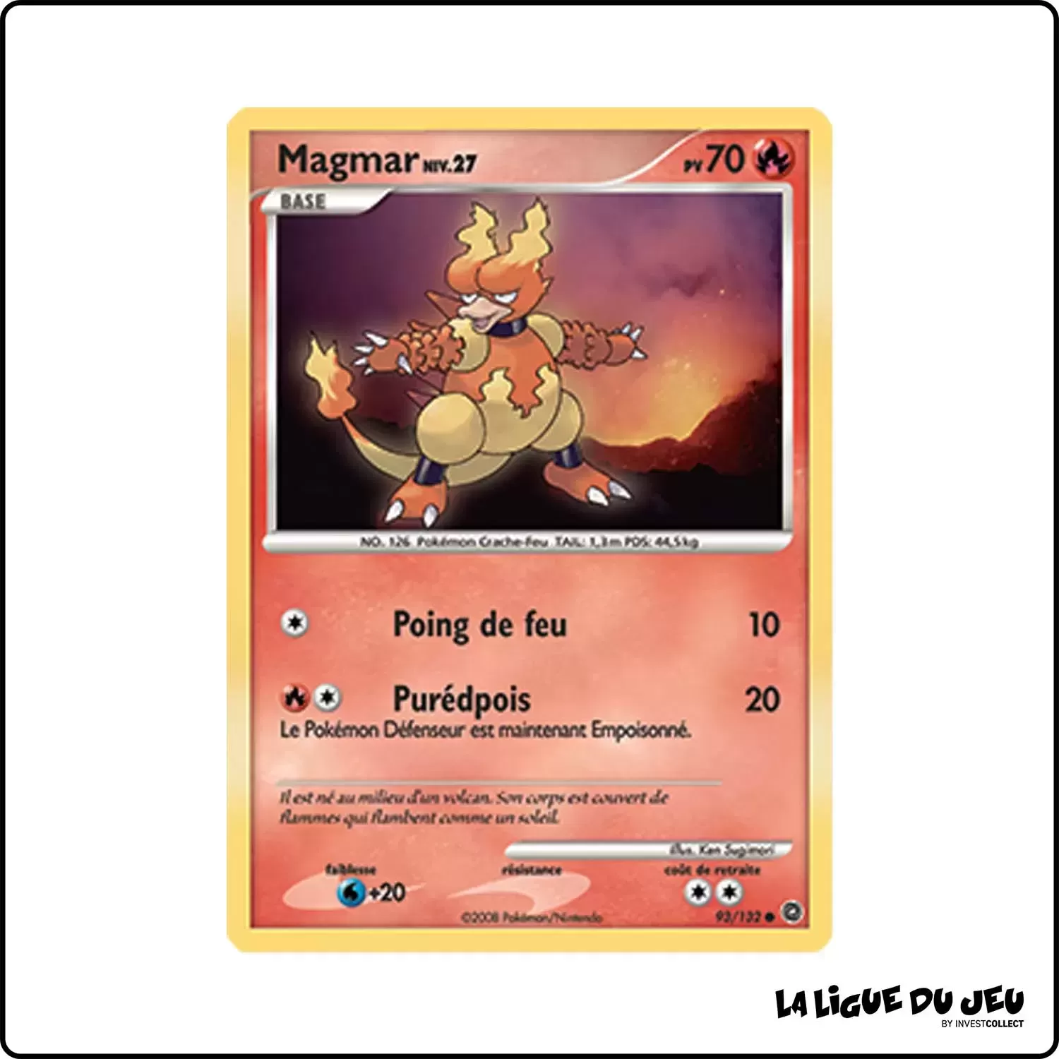 Commune - Pokemon - Merveilles Secrètes - Magmar 93/132 Pokemon Company - 1