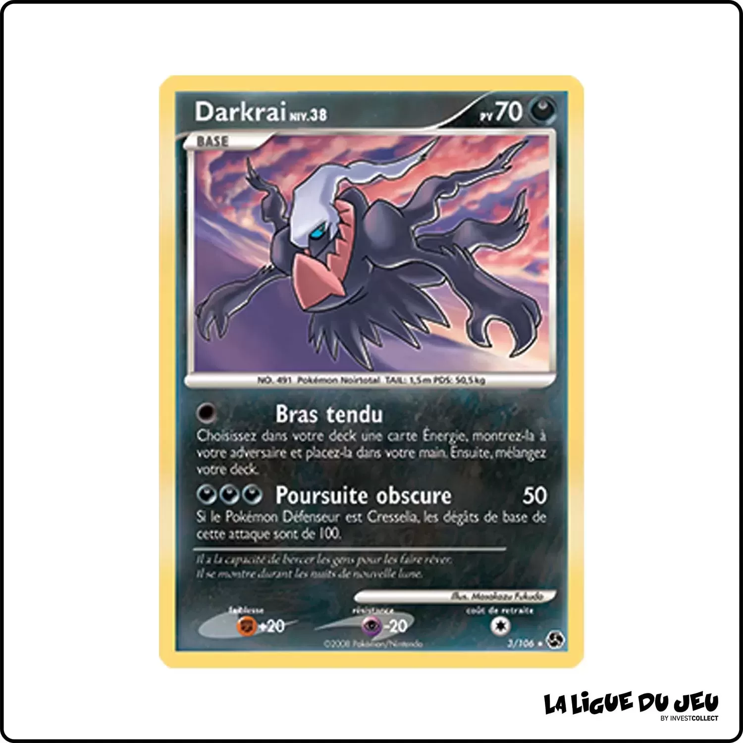 Holo - Pokemon - Duels au Sommet - Darkrai 3/106 Pokemon Company - 1