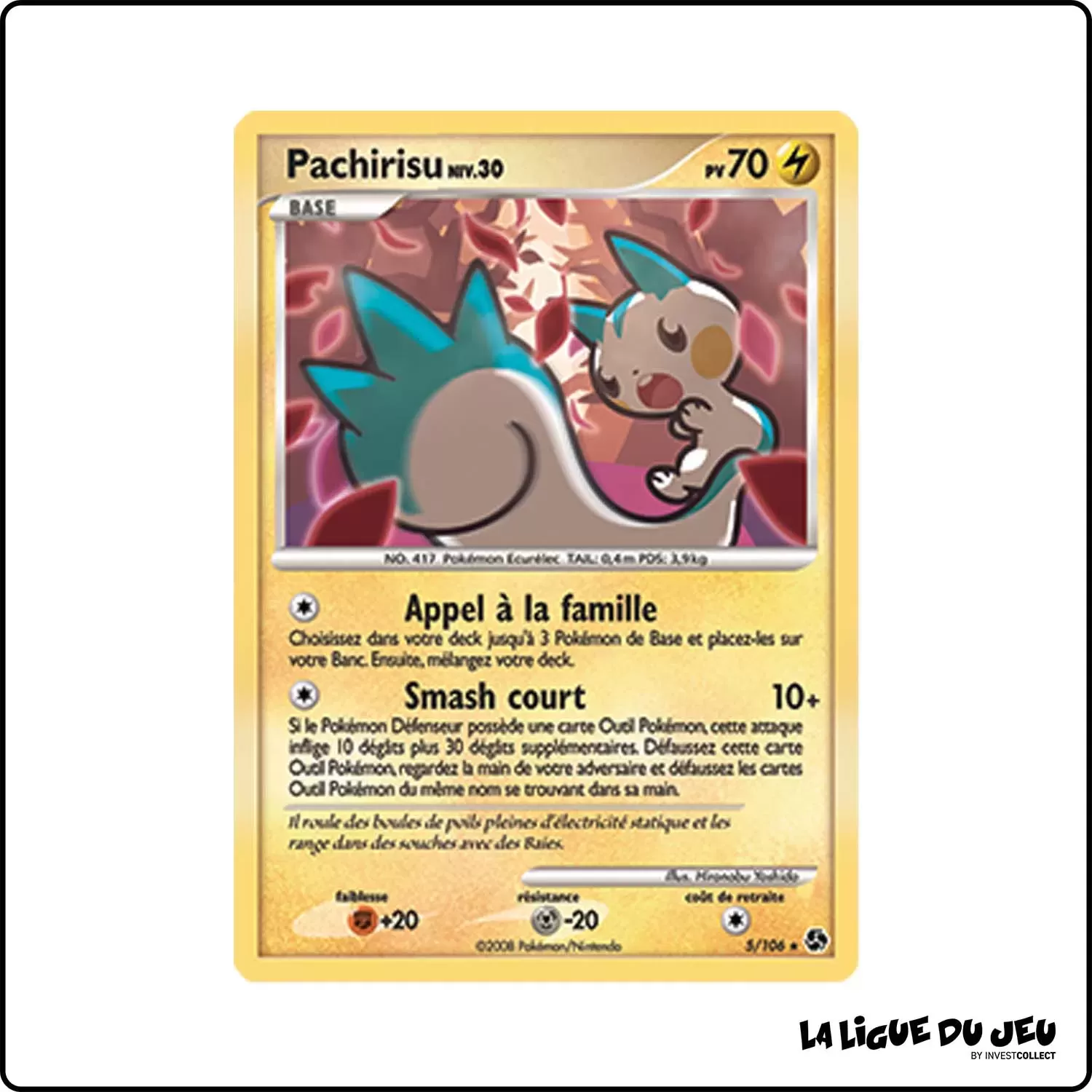 Holo - Pokemon - Duels au Sommet - Pachirisu 5/106 Pokemon Company - 1