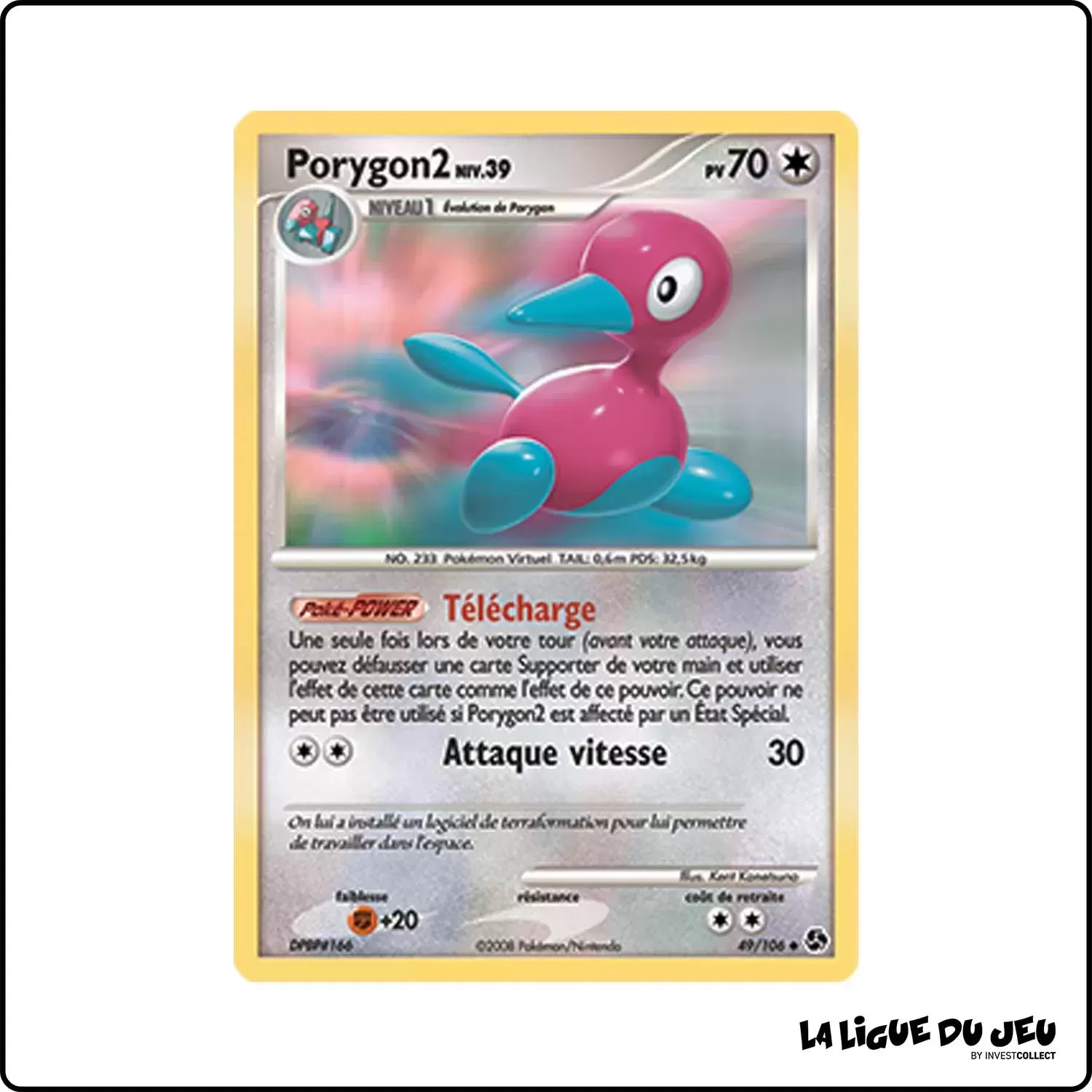 Peu commune - Pokemon - Duels au Sommet - Porygon2 49/106 Pokemon Company - 1