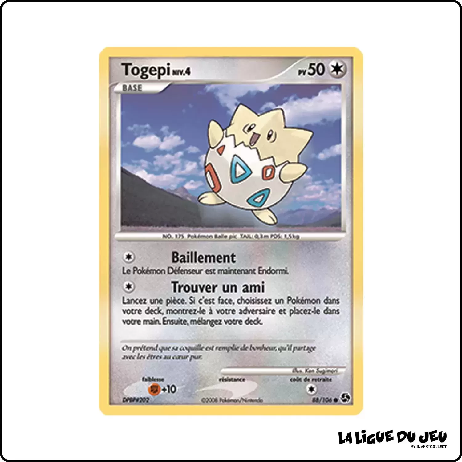 Commune - Pokemon - Duels au Sommet - Togepi 88/106 Pokemon Company - 1