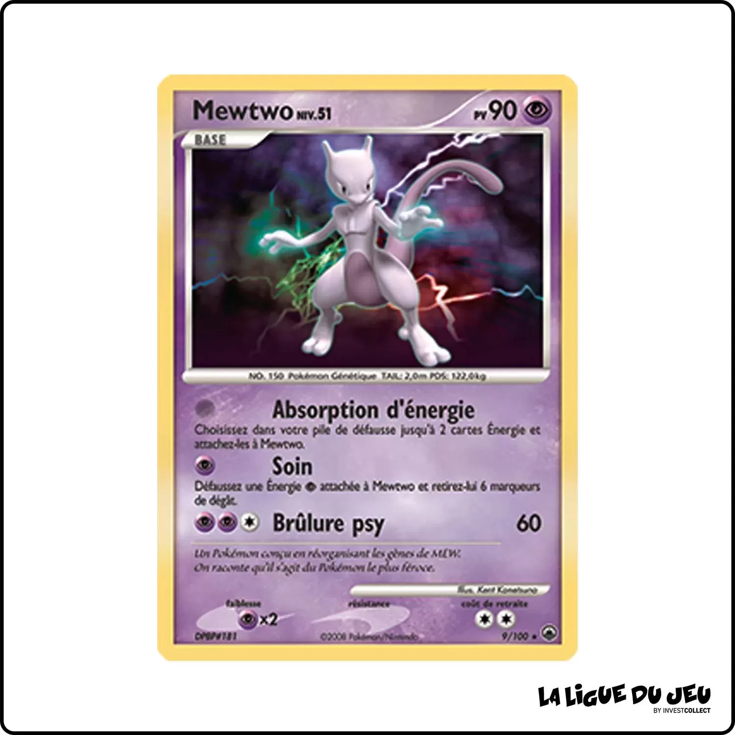 Holo - Pokemon - Aube Majestueuse - Mewtwo 9/100 Pokemon Company - 1