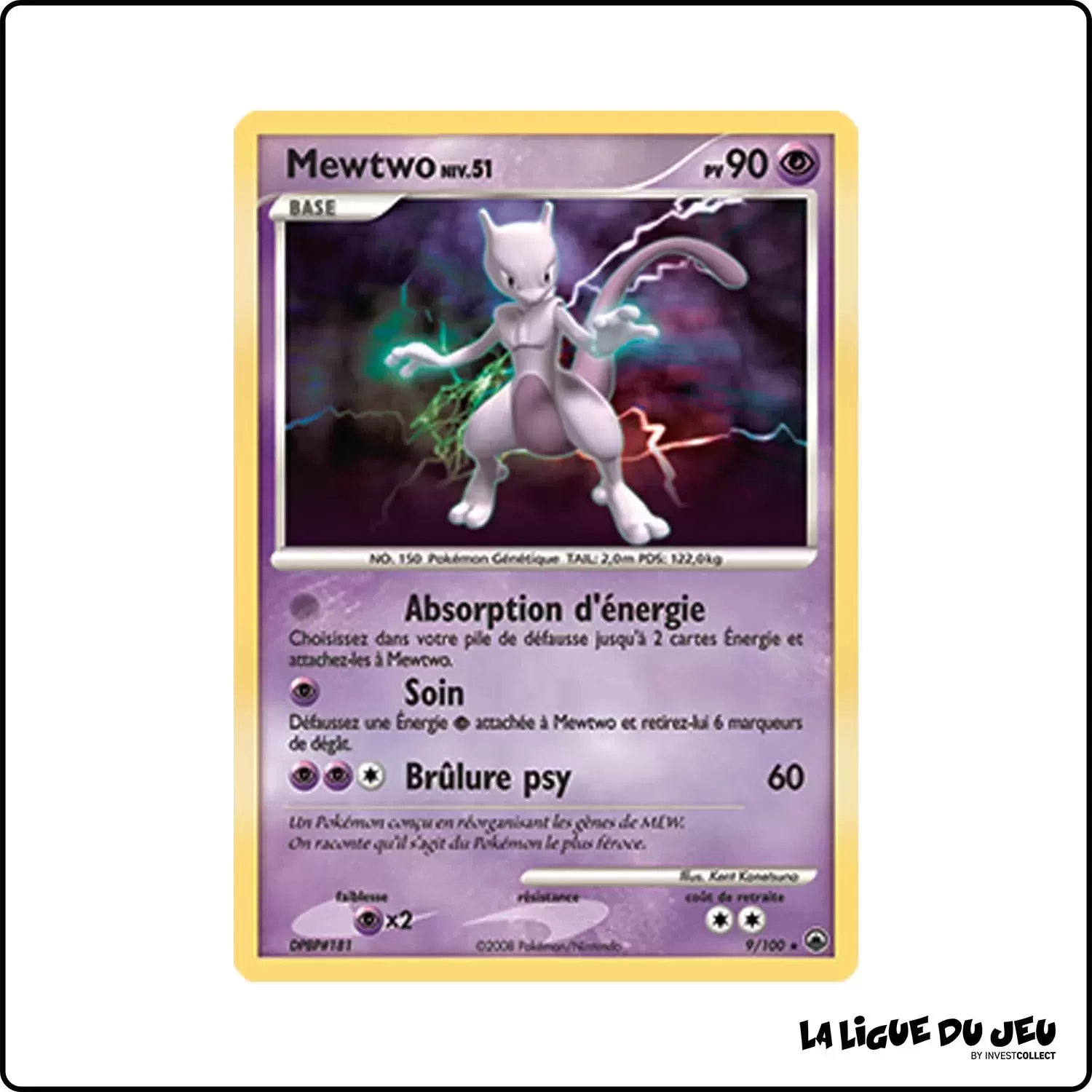 Holo - Pokemon - Aube Majestueuse - Mewtwo 9/100 Pokemon Company - 1