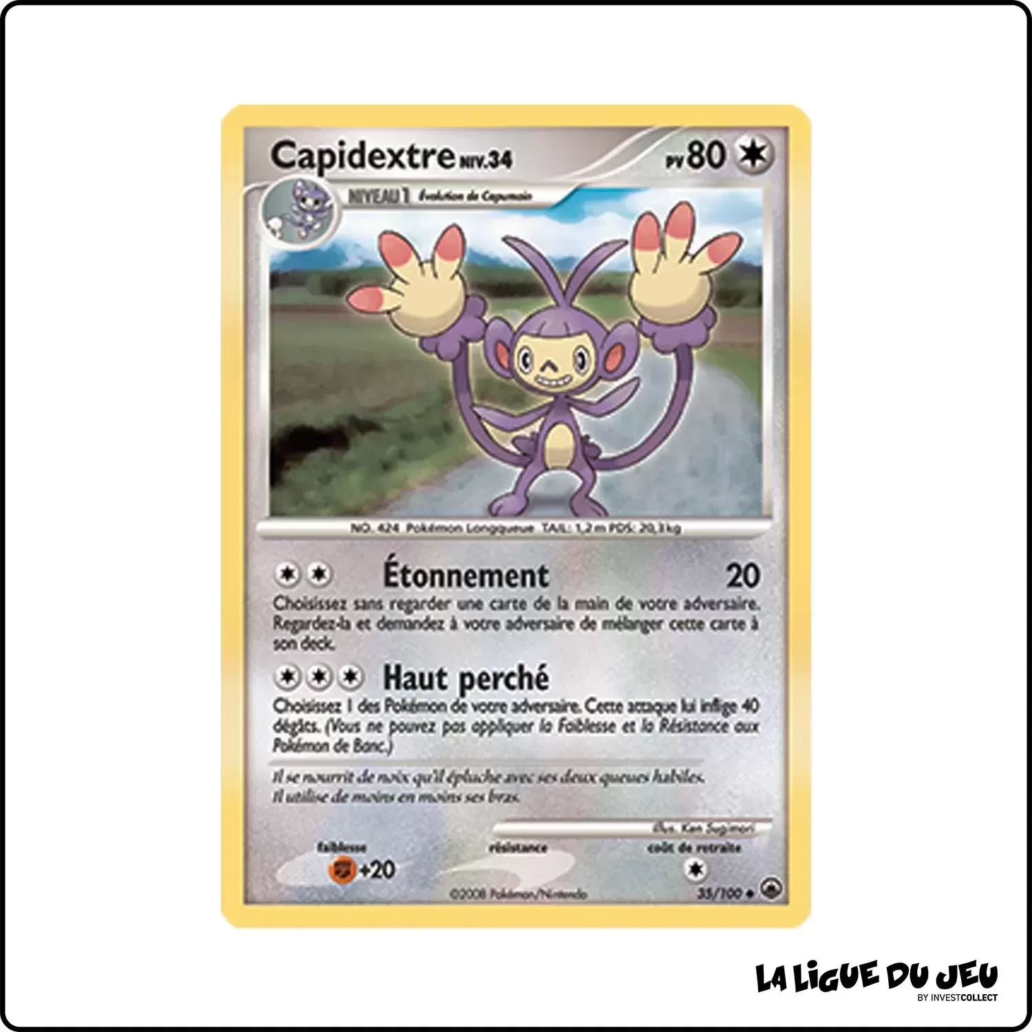 Peu commune - Pokemon - Aube Majestueuse - Capidextre 35/100 Pokemon Company - 1