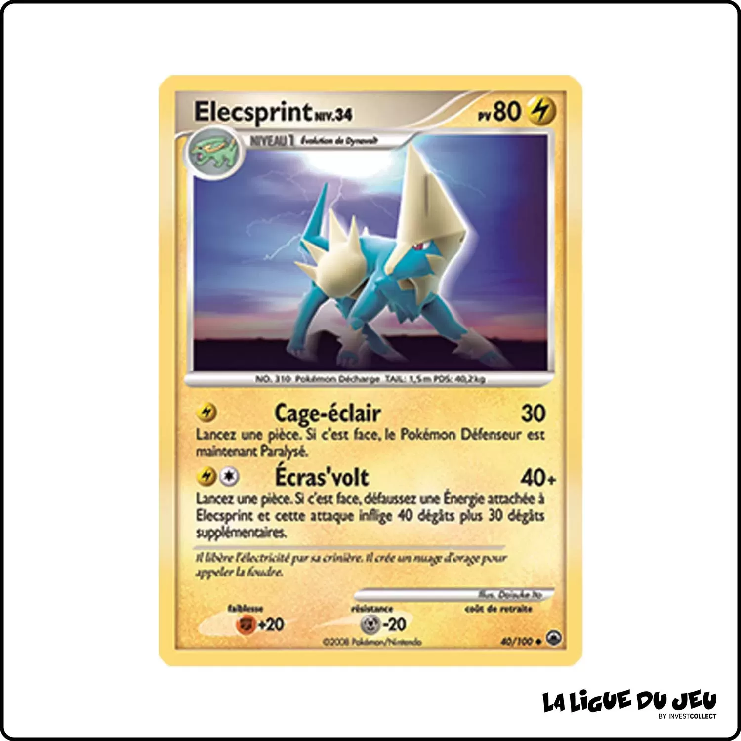 Peu commune - Pokemon - Aube Majestueuse - Elecsprint 40/100 Pokemon Company - 1