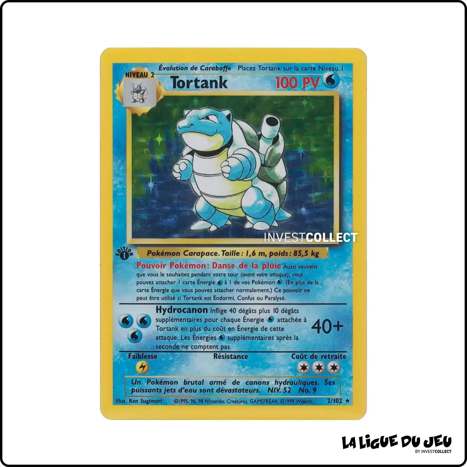 Holo - Pokemon - Set de Base - Tortank 2/102 Wizards - 1