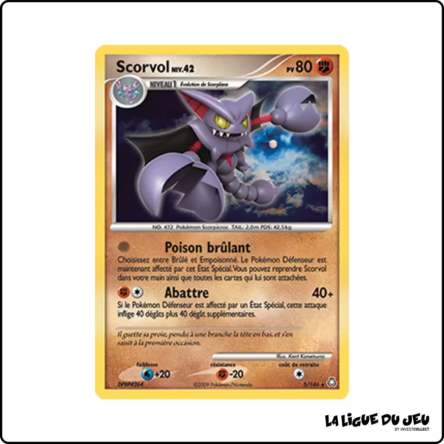 Holo - Pokemon - Éveil des Légendes - Scorvol 5/146 Pokemon Company - 1