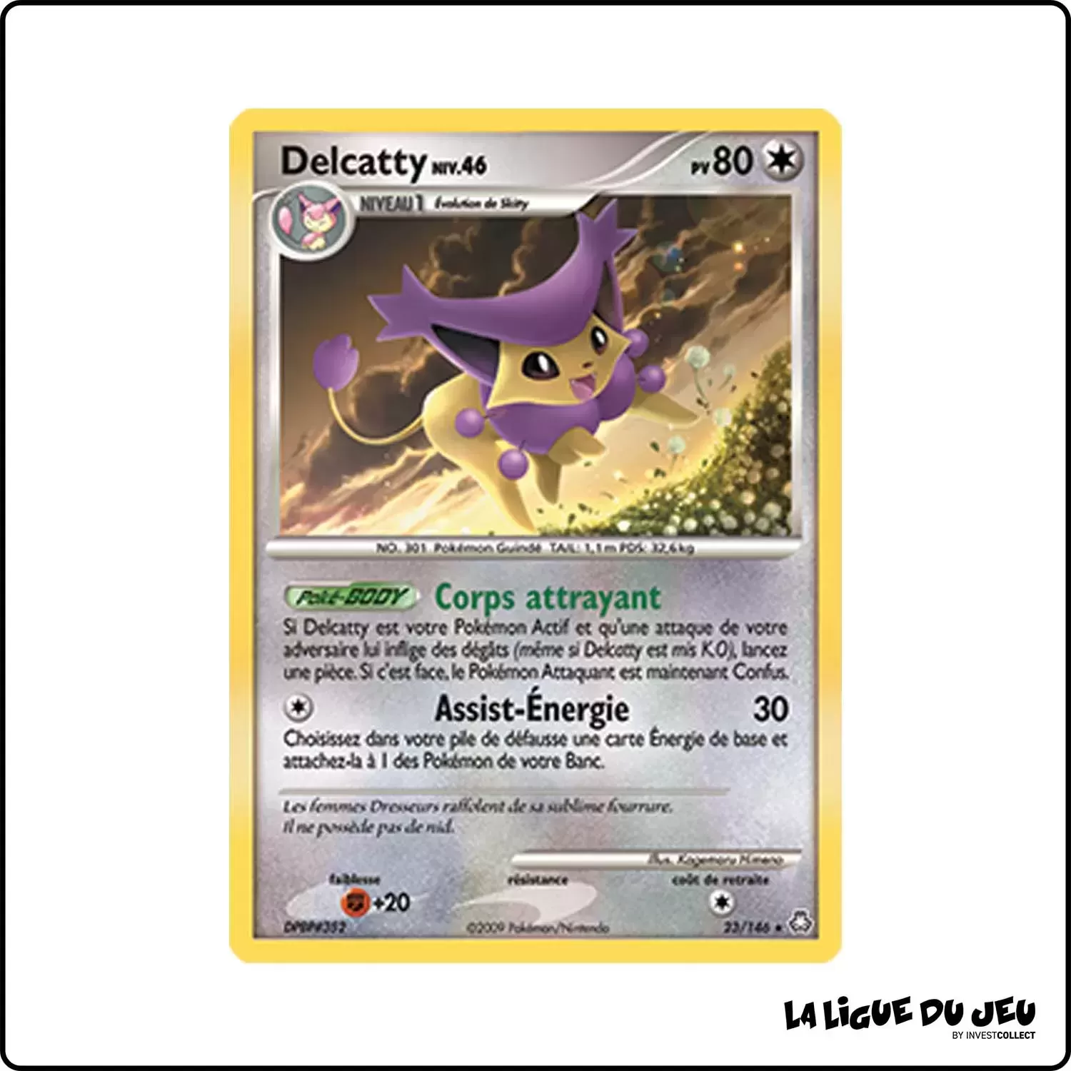 Rare - Pokemon - Éveil des Légendes - Delcatty 23/146 Pokemon Company - 1