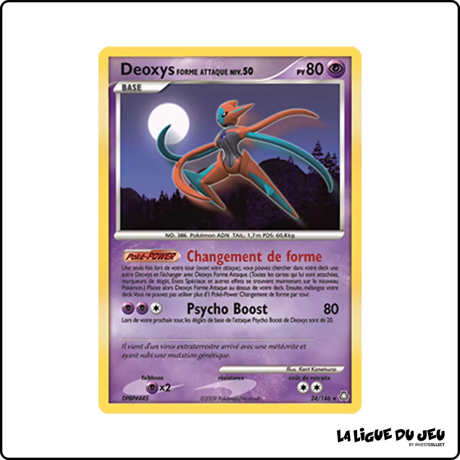 Rare - Pokemon - Éveil des Légendes - Deoxys Forme Attaque 24/146 Pokemon Company - 1