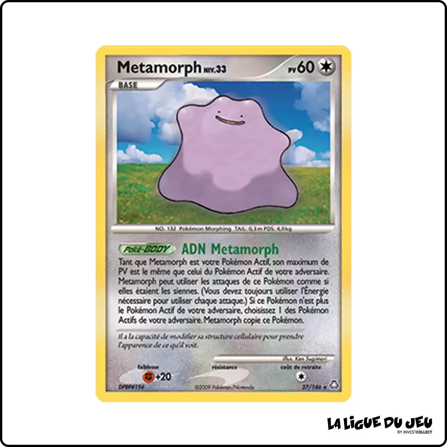 Rare - Pokemon - Éveil des Légendes - Metamorph 27/146 Pokemon Company - 1