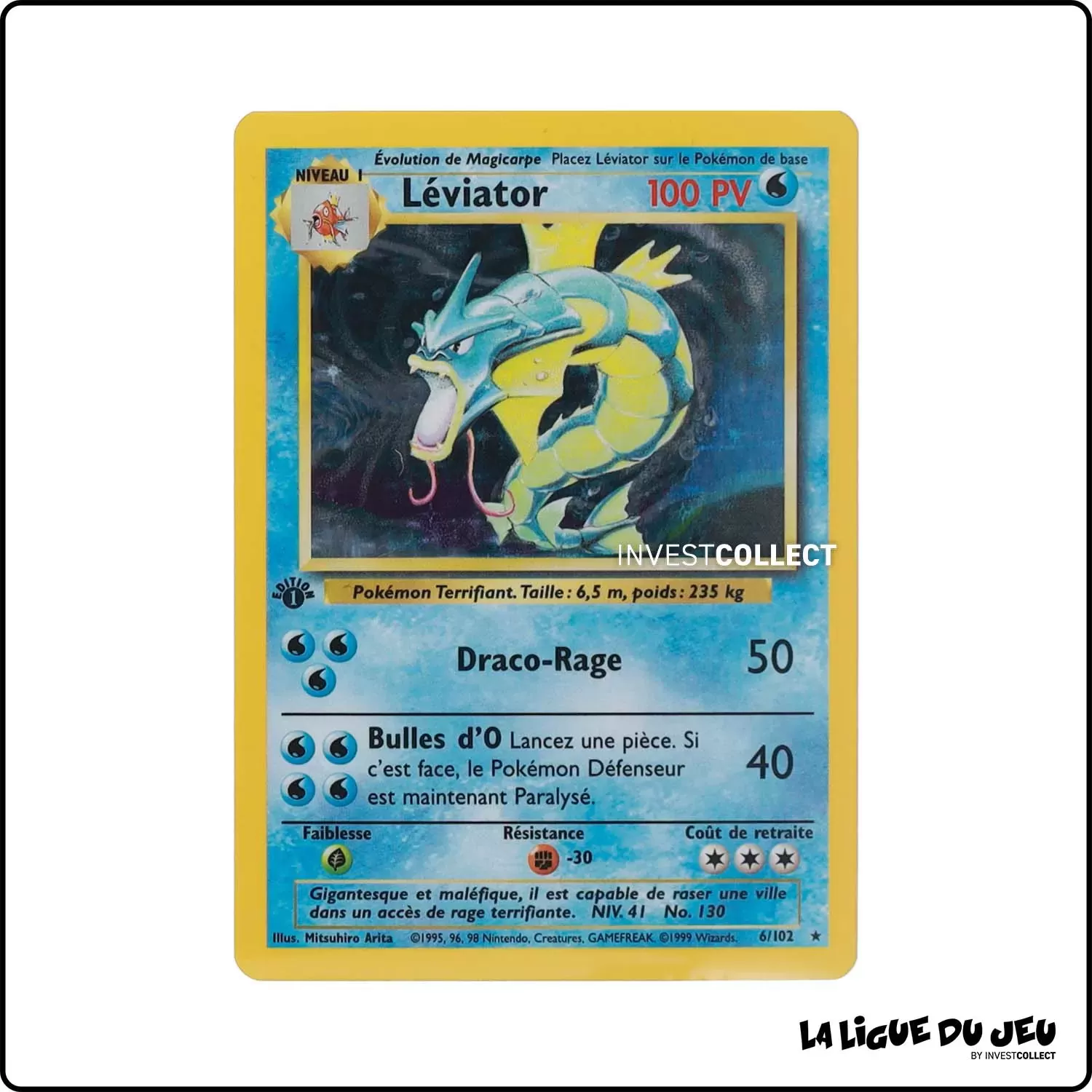 Holo - Pokemon - Set de Base - Léviator 6/102 Wizards - 1