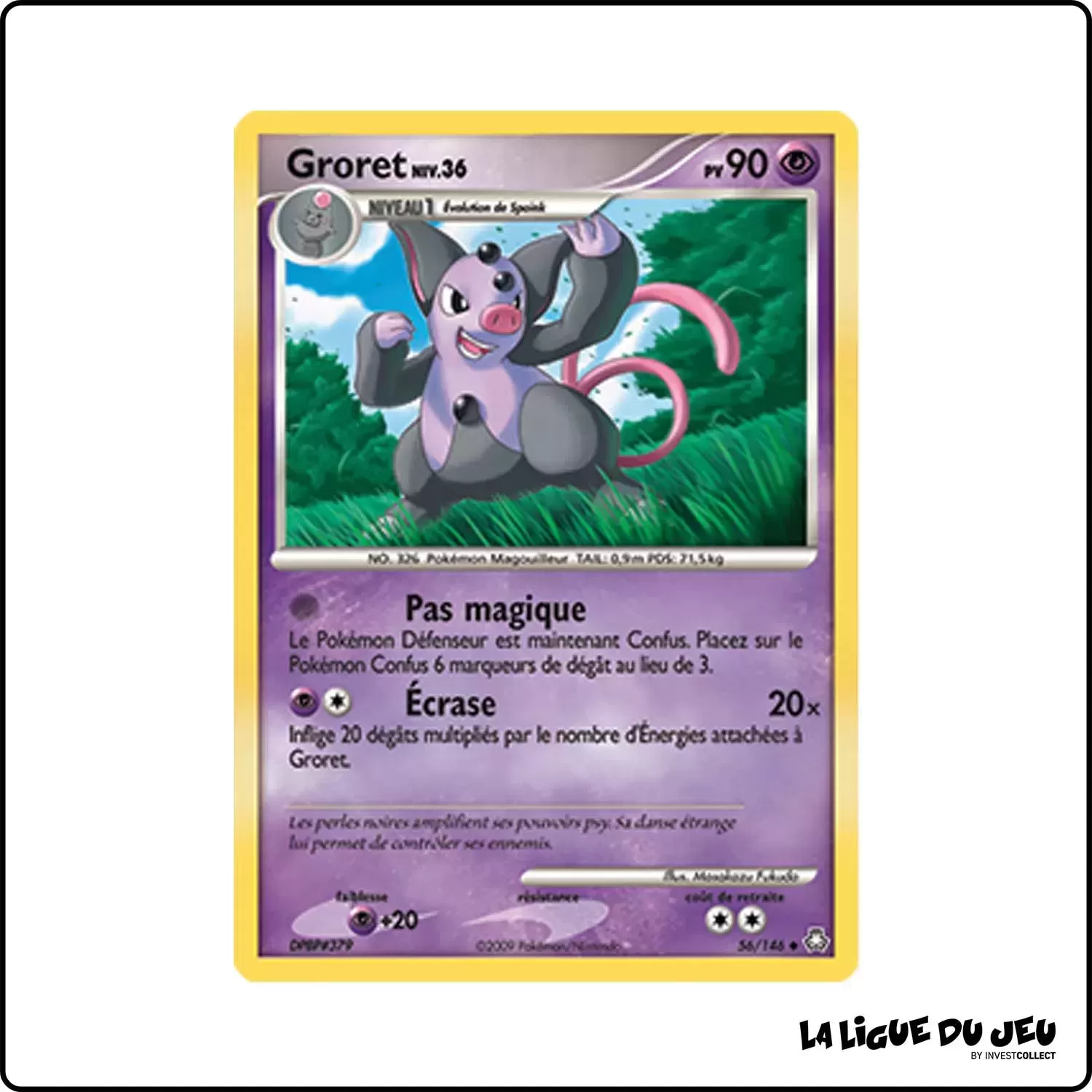 Peu commune - Pokemon - Éveil des Légendes - Groret 56/146 Pokemon Company - 1