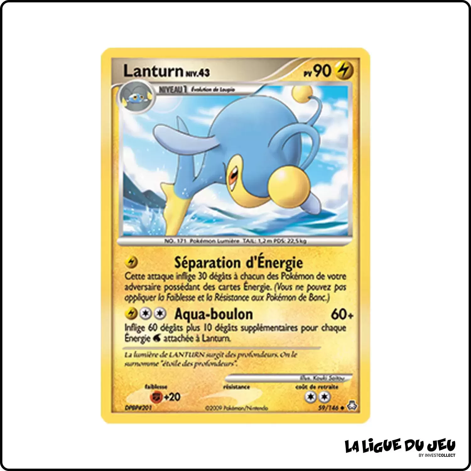 Peu commune - Pokemon - Éveil des Légendes - Lanturn 59/146 Pokemon Company - 1