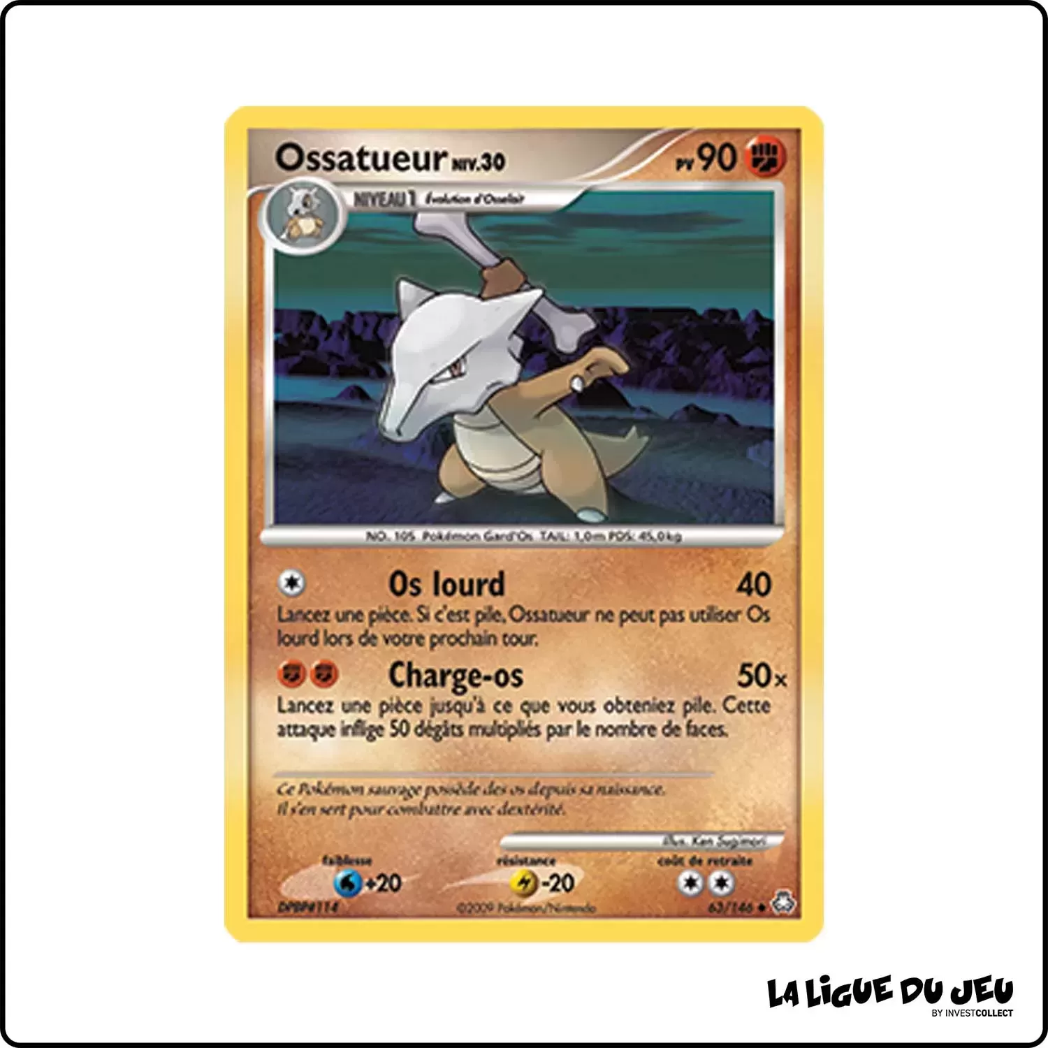 Peu commune - Pokemon - Éveil des Légendes - Ossatueur 63/146 Pokemon Company - 1